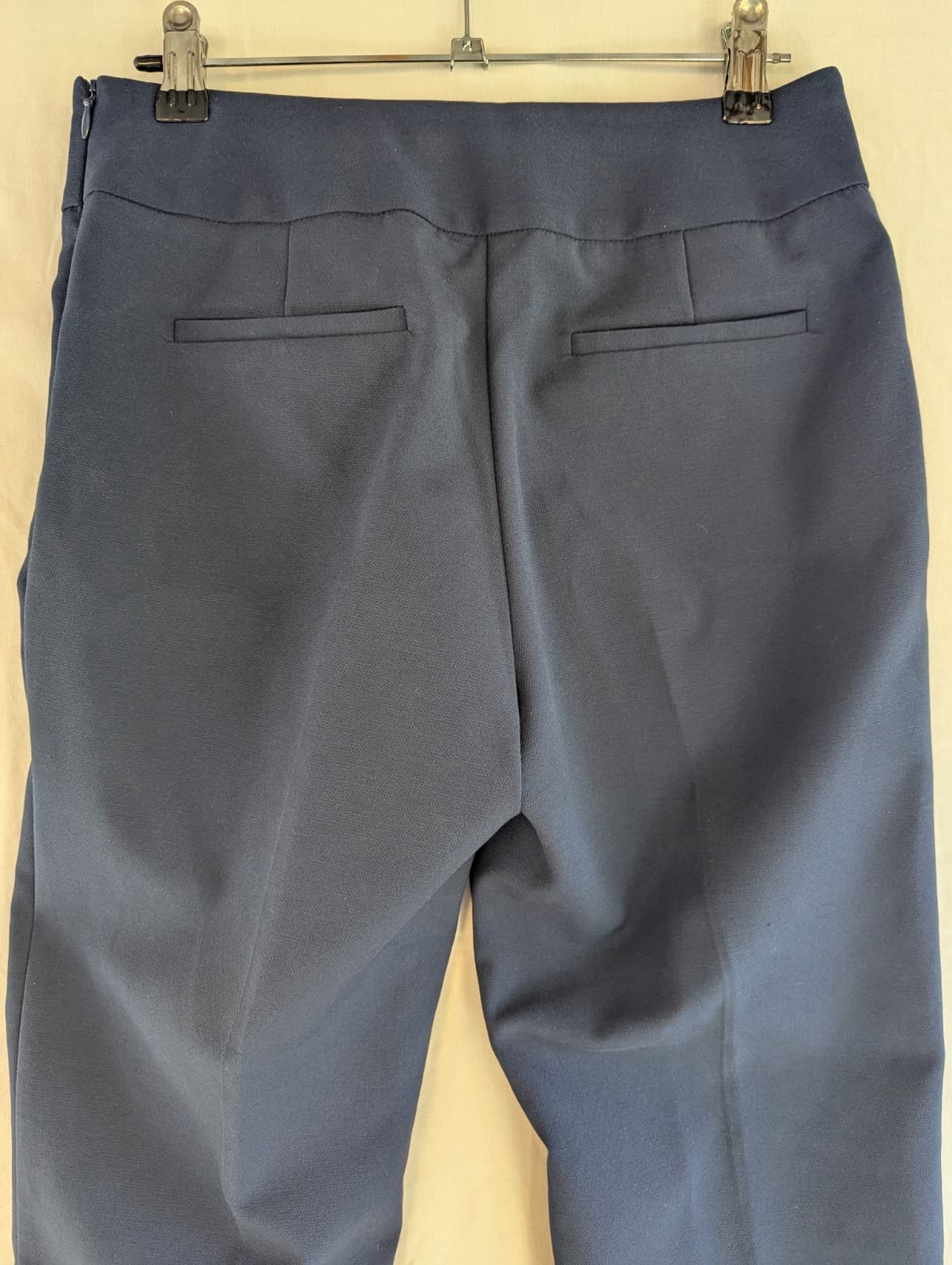 Review Pants Size 8 AUS US 4 Navy Blue Tailored Slim Fit Work Office Trousers — photo 8 of 11
