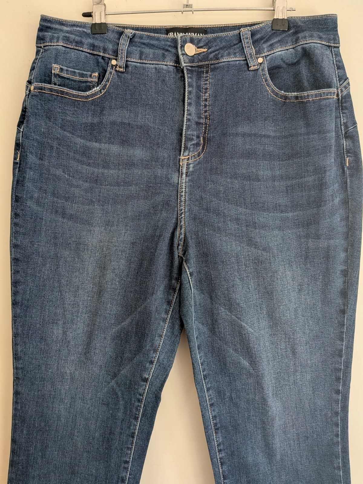 Frank Lyman Jeans XL Blue Embellished Floral Stretch Denim 14 16 — photo 5 of 9