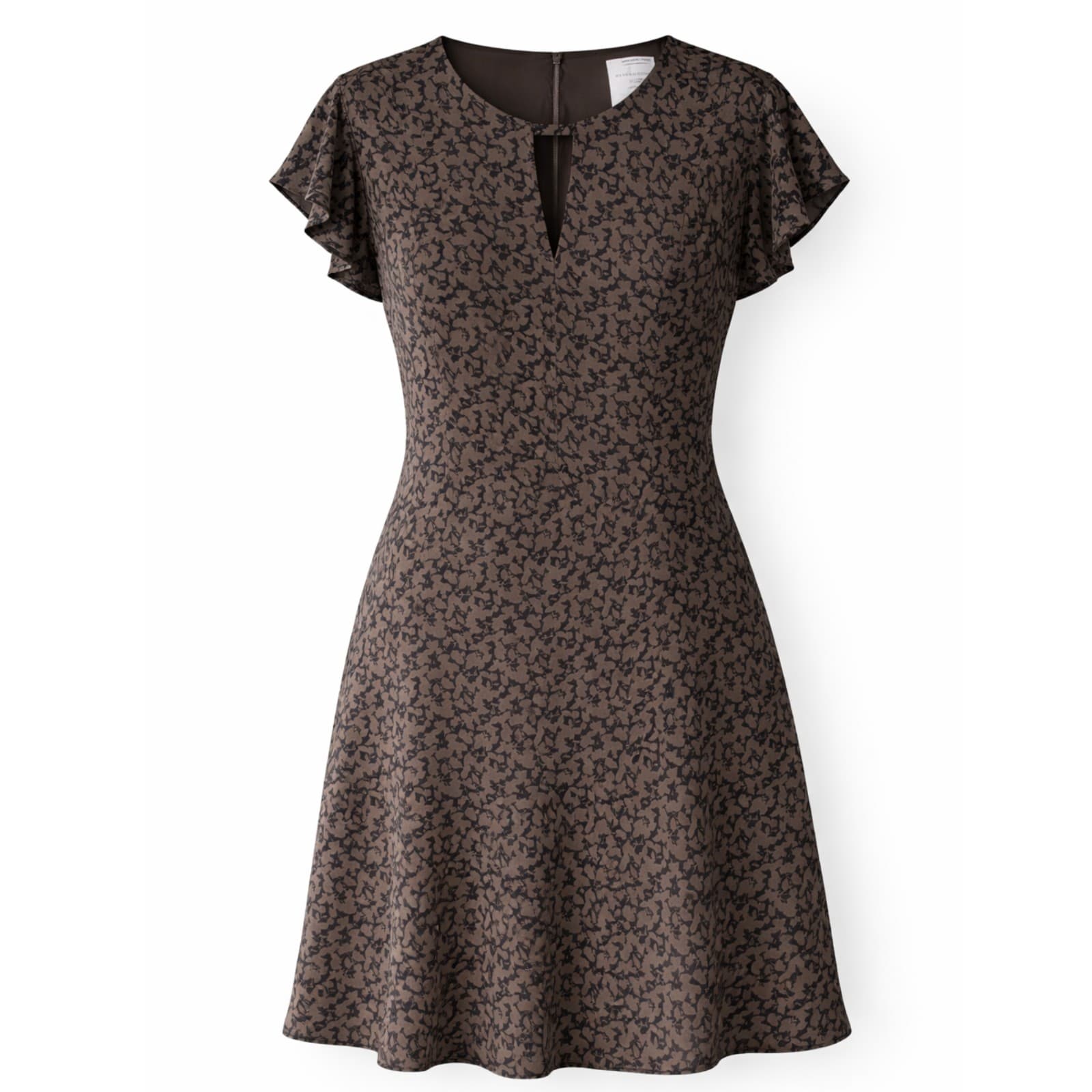 Veronika Maine Dress Size 16 Green Black Print Shift Dress Work Office Occasion — photo 1 of 11