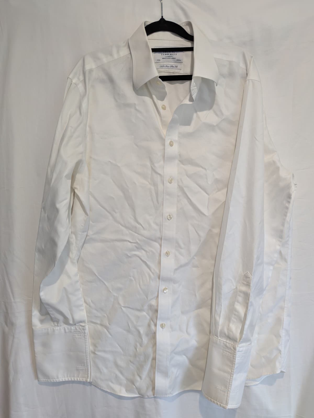Charles Tyrwhitt White Dress Shirt 17 35 Non Iron Slim Fit Business Formal — photo 3 of 10