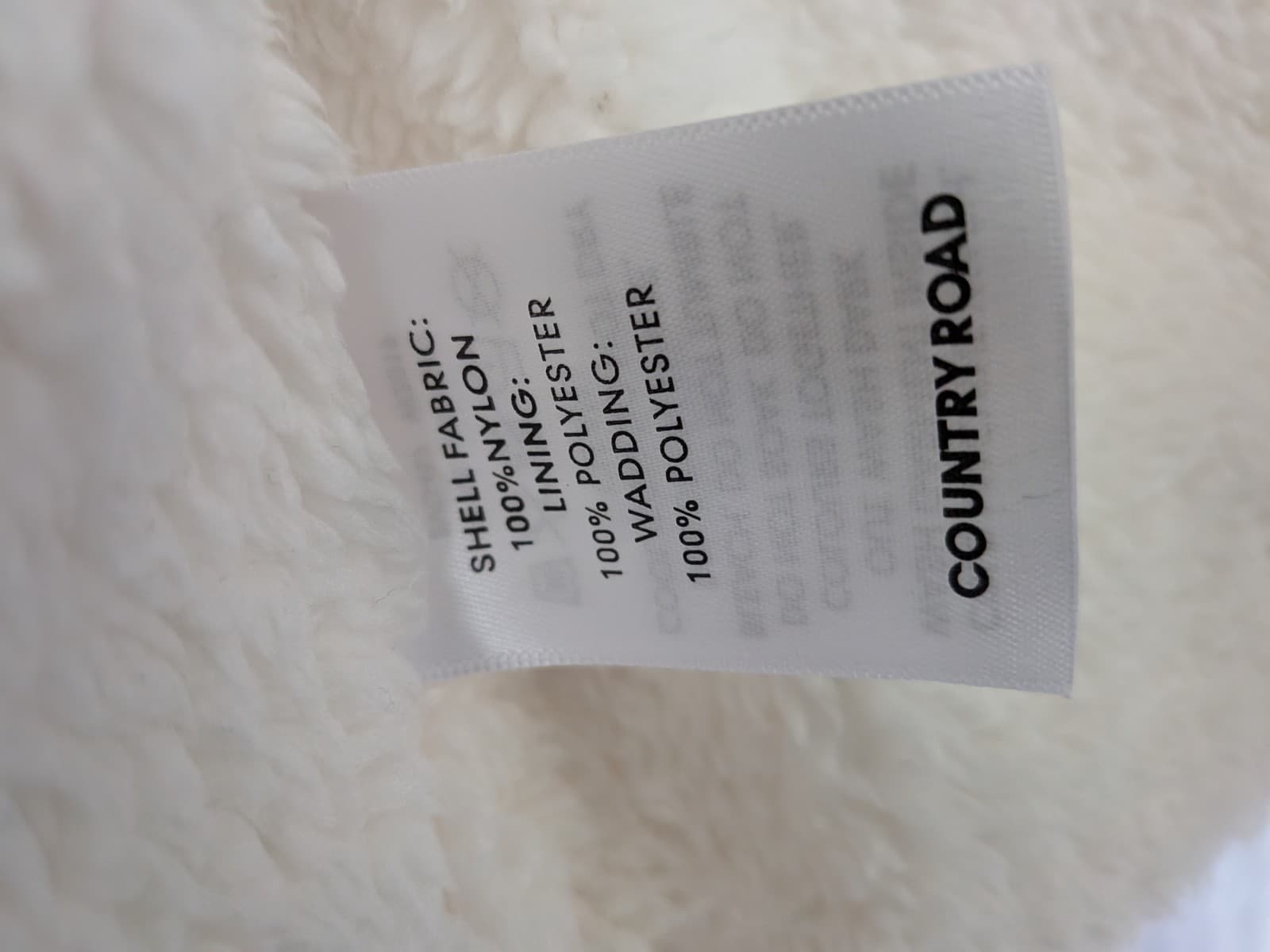 Country Road Kids Puffer Vest Pink Cream Teddy Lined Zip Jacket Size 10 11 — photo 6 of 10