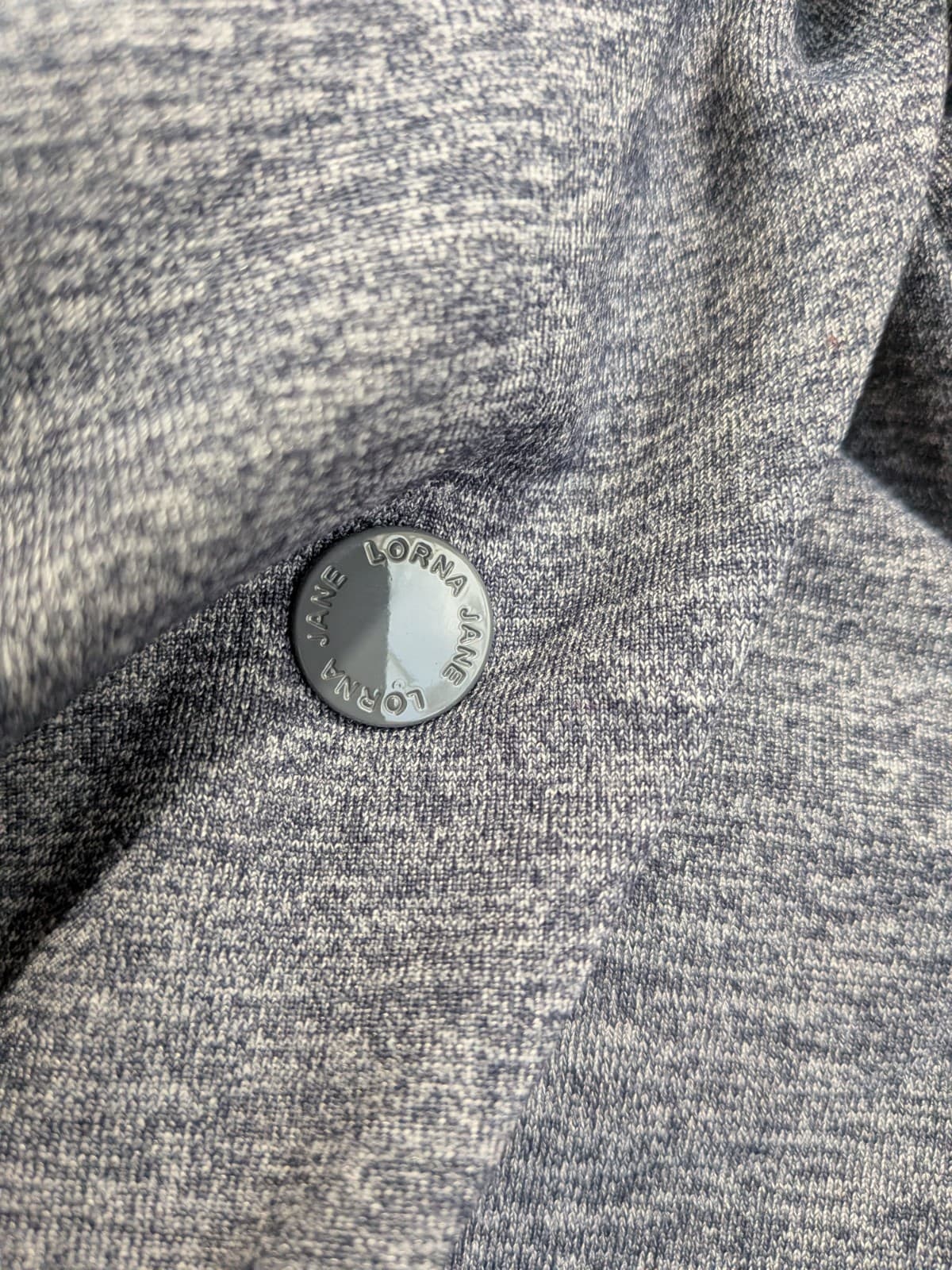 LJ Black Jacket Womens M Grey Asymmetric Zip Moto Activewear Snap Collar — photo 13 of 16