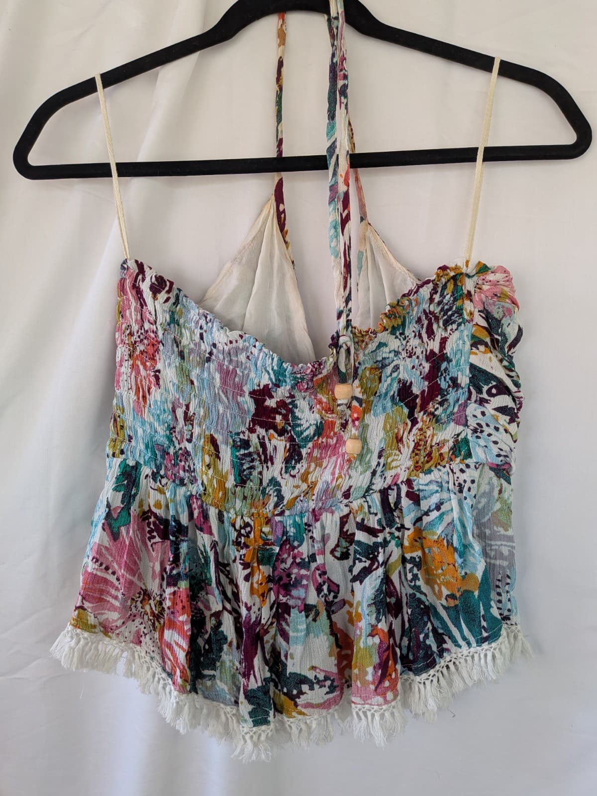 Free People Set S Boho Floral Skirt Top Lace Tiered Maxi Festival Outfit — photo 22 of 22