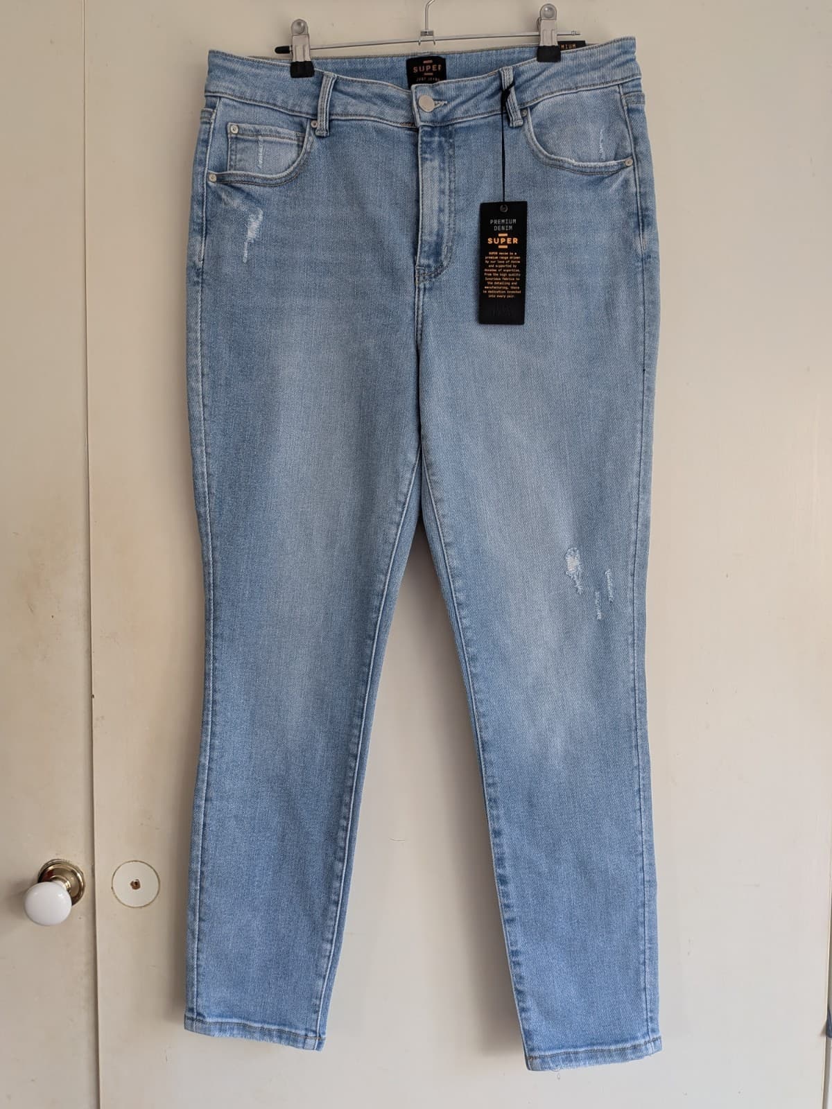 Just Jeans Super Arizona Skinny High Rise Ankle Jeans Light Wash BNWT Size 14 — photo 2 of 13