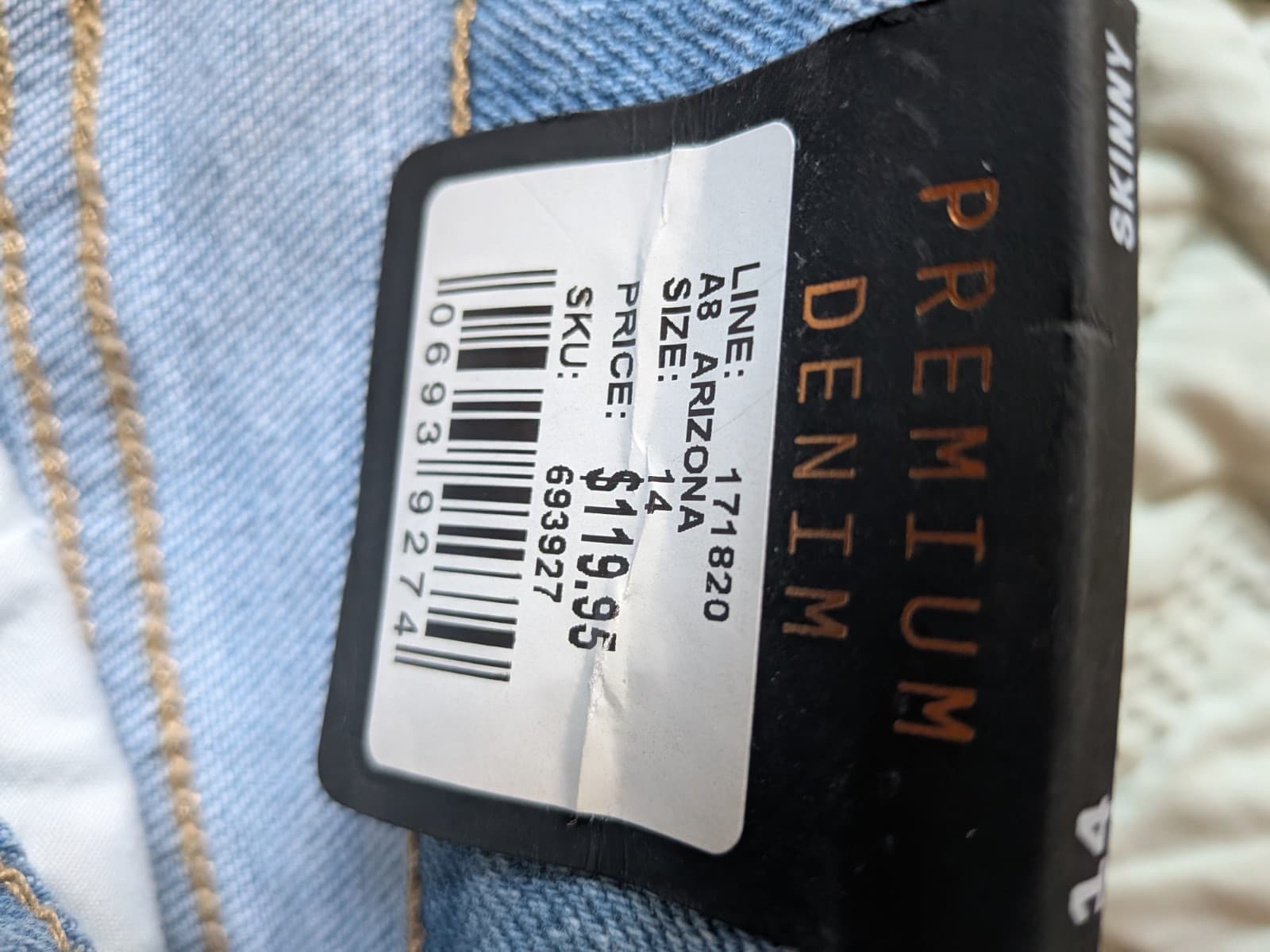 Just Jeans Super Arizona Skinny High Rise Ankle Jeans Light Wash BNWT Size 14 — photo 11 of 13