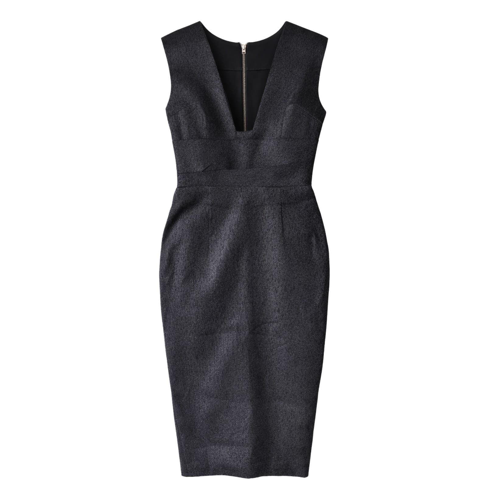 Alex Perry Dress Sheath Pencil AUS 14 Charcoal Stretch Cocktail Formal — photo 1 of 11