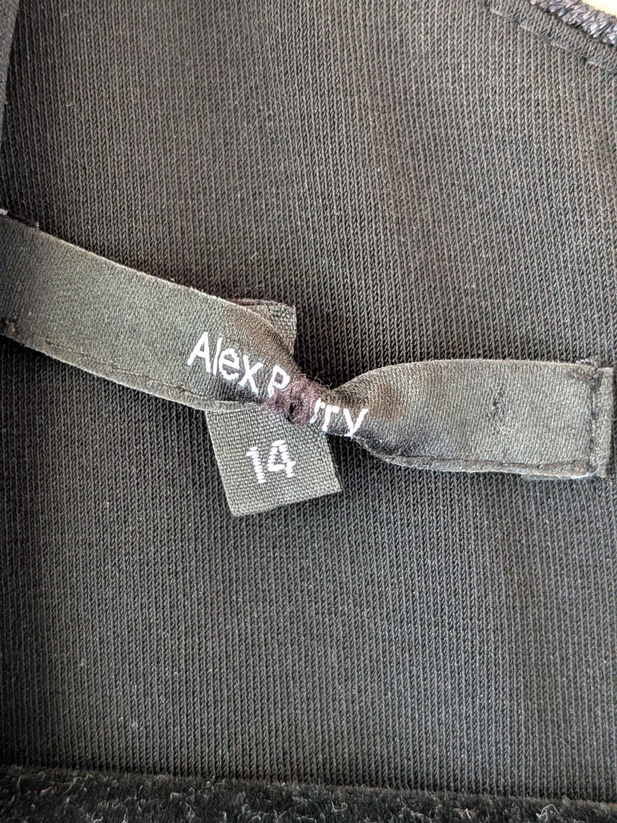 Alex Perry Dress Sheath Pencil AUS 14 Charcoal Stretch Cocktail Formal — photo 7 of 11