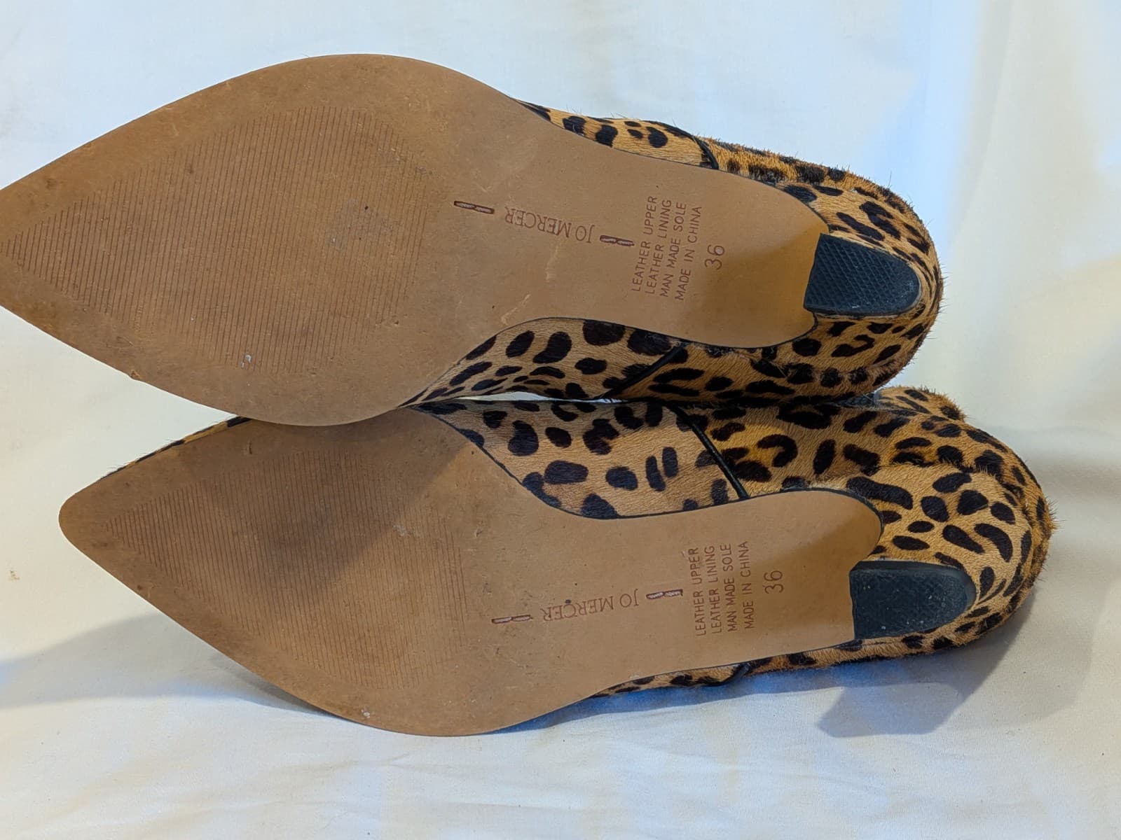 Jo Mercer Leopard Pony Hair Ankle Boots Size EU 36 AU 5 Chelsea Kitten Heel — photo 11 of 16