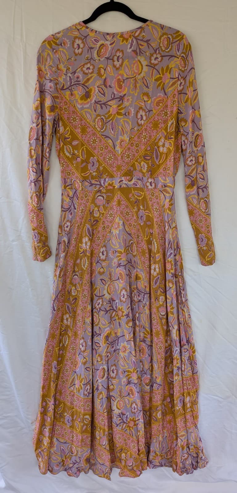 Spell Lolita Gown M Boho Floral Button Front Maxi Long Sleeve Dress — photo 13 of 15