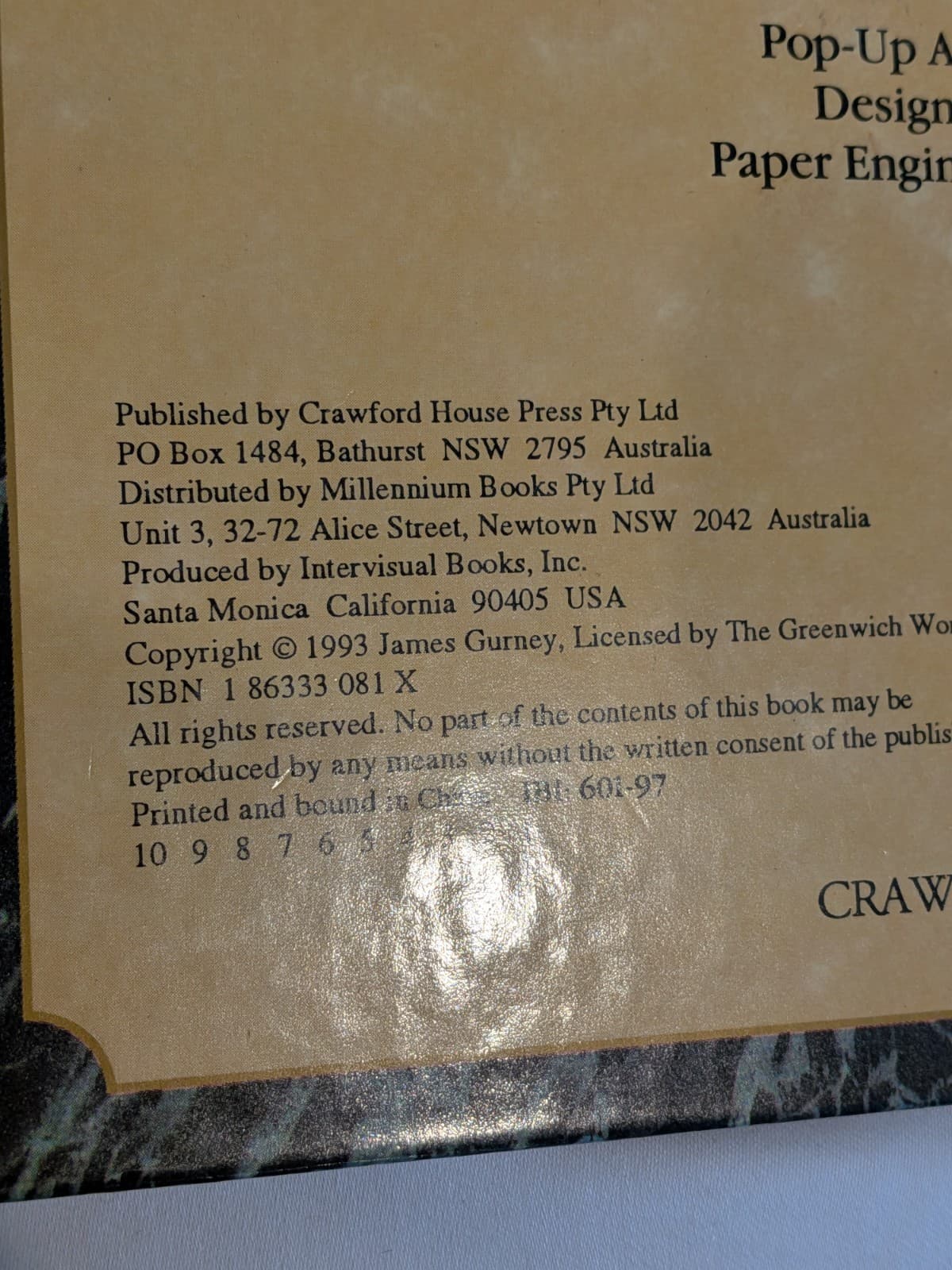 Dinotopia Pop Up Book James Gurney 1993 Hardcover Interactive Dinosaur Book — photo 4 of 11