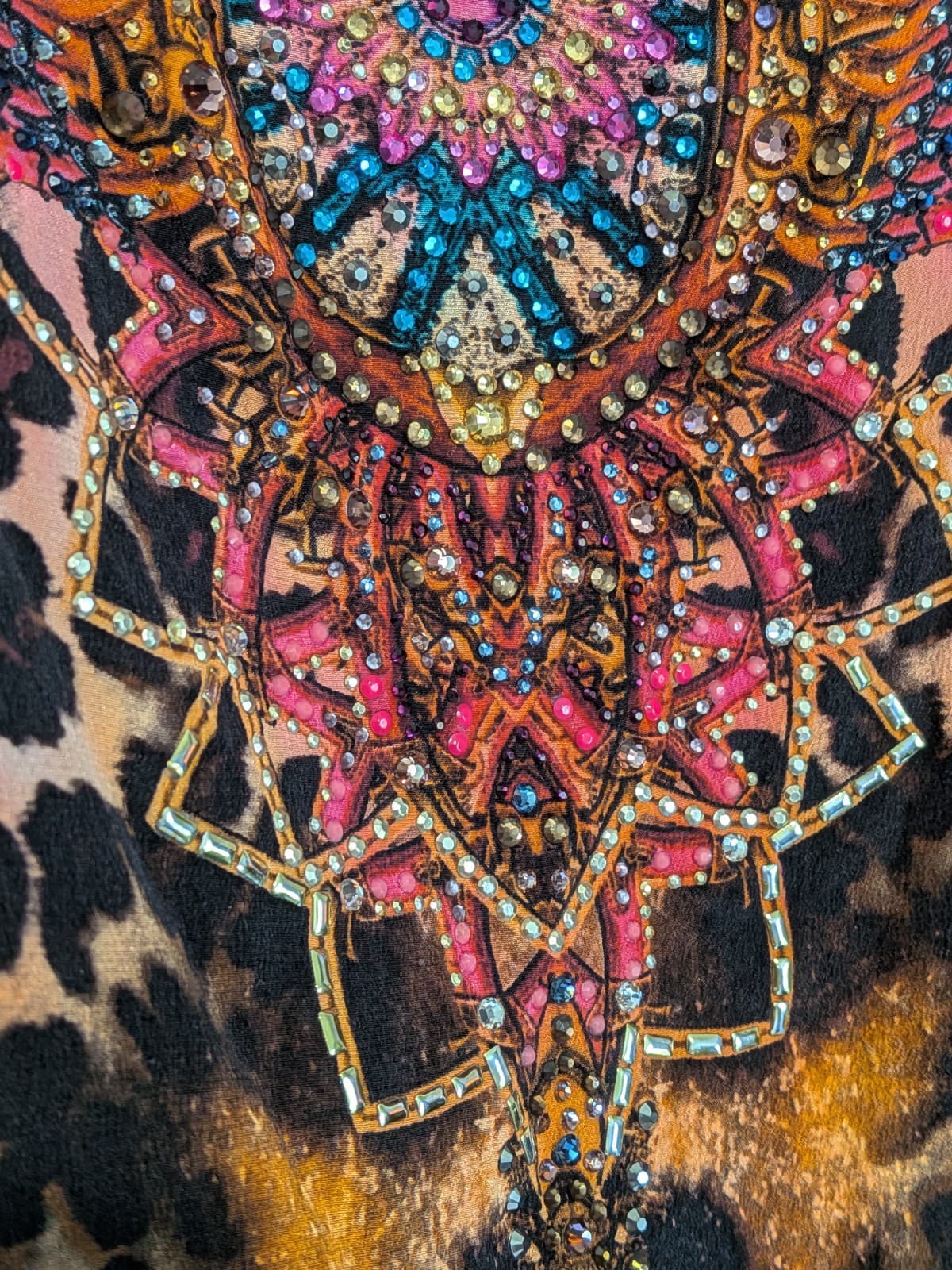 Camilla Scoop Back Hem Dress Surrealist Suspension Silk Kaftan Crystal One Size — photo 14 of 24