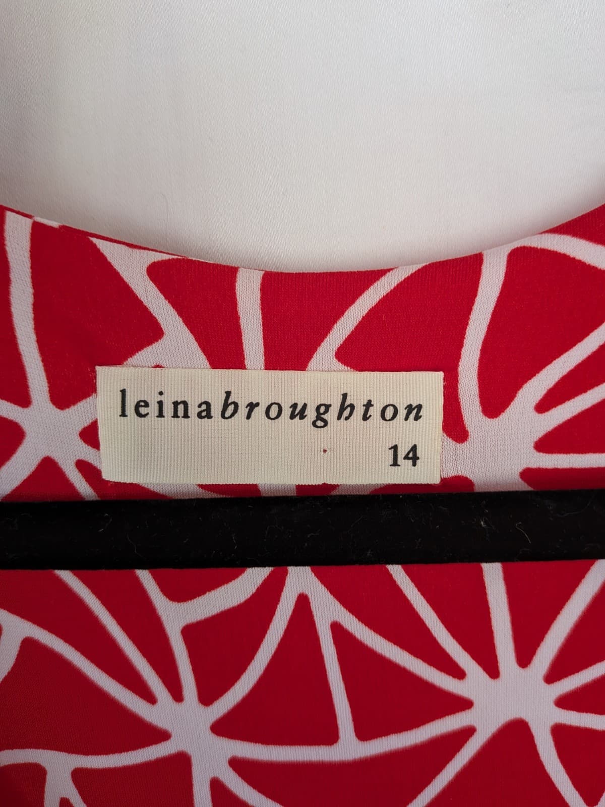 Leina Broughton Red Wrap Dress AU 14 Flutter Sleeve A Line Occasion — photo 8 of 12