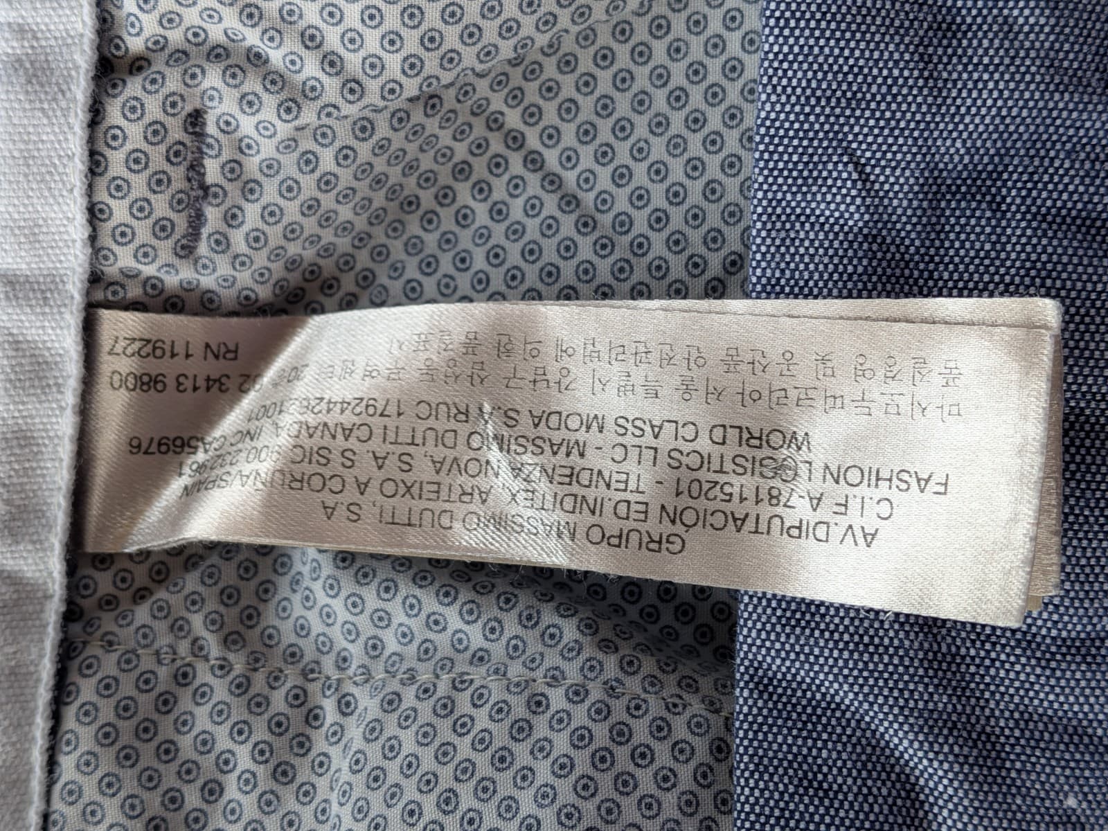 Massimo Dutti Cargo Shorts Linen Blue Mens US 34 EU 44 Casual Summer — photo 12 of 14