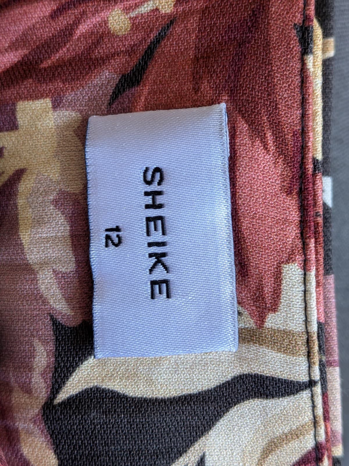 Sheike Floral Skirt Size Aus 12 US 8 High Waist Utility Pocket Belted Mini Skirt — photo 7 of 9