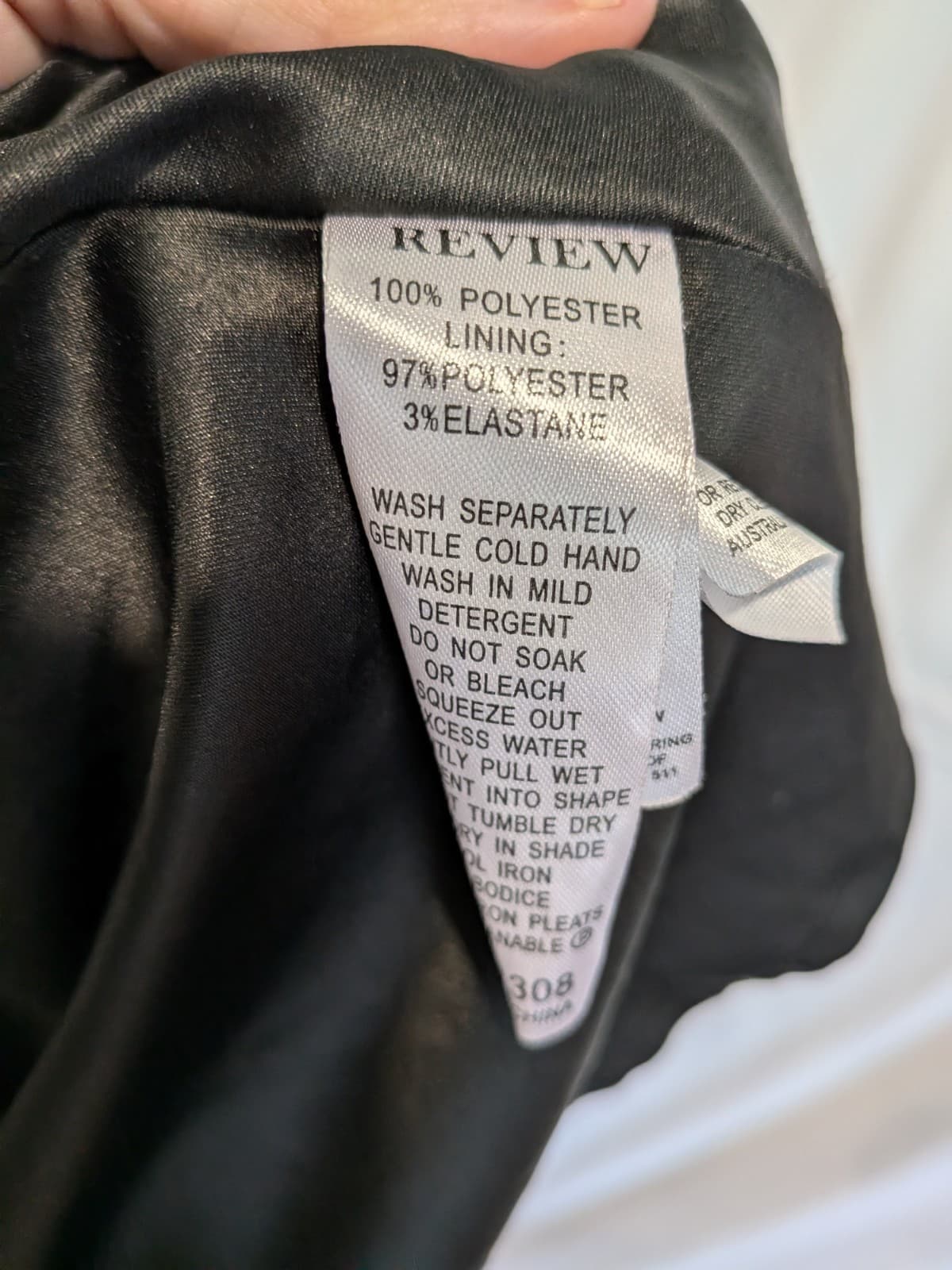 Review Floral Pleated Dress Size 12 Black White Tea Party Cocktail Retro — photo 8 of 9