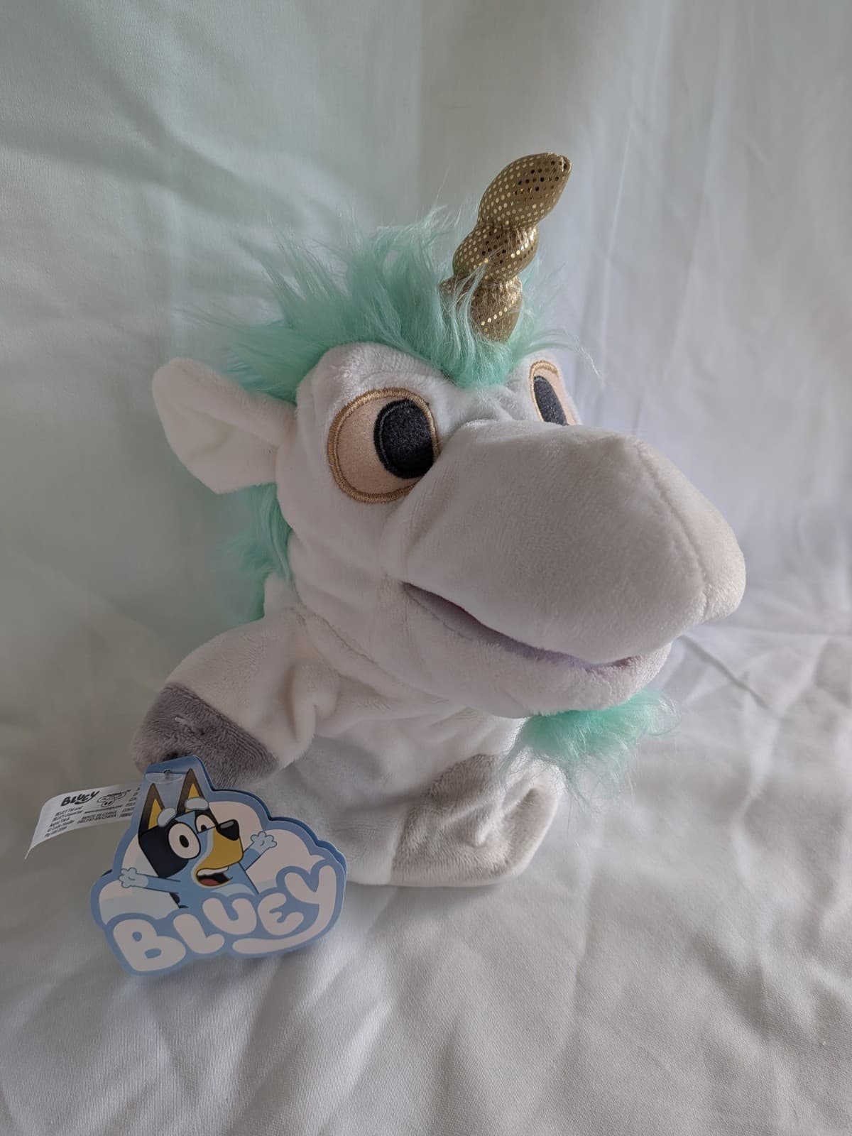 Bluey Unicorse Hand Puppet Plush Toy BNWT ABC Studios Soft Kids Gift — photo 4 of 16