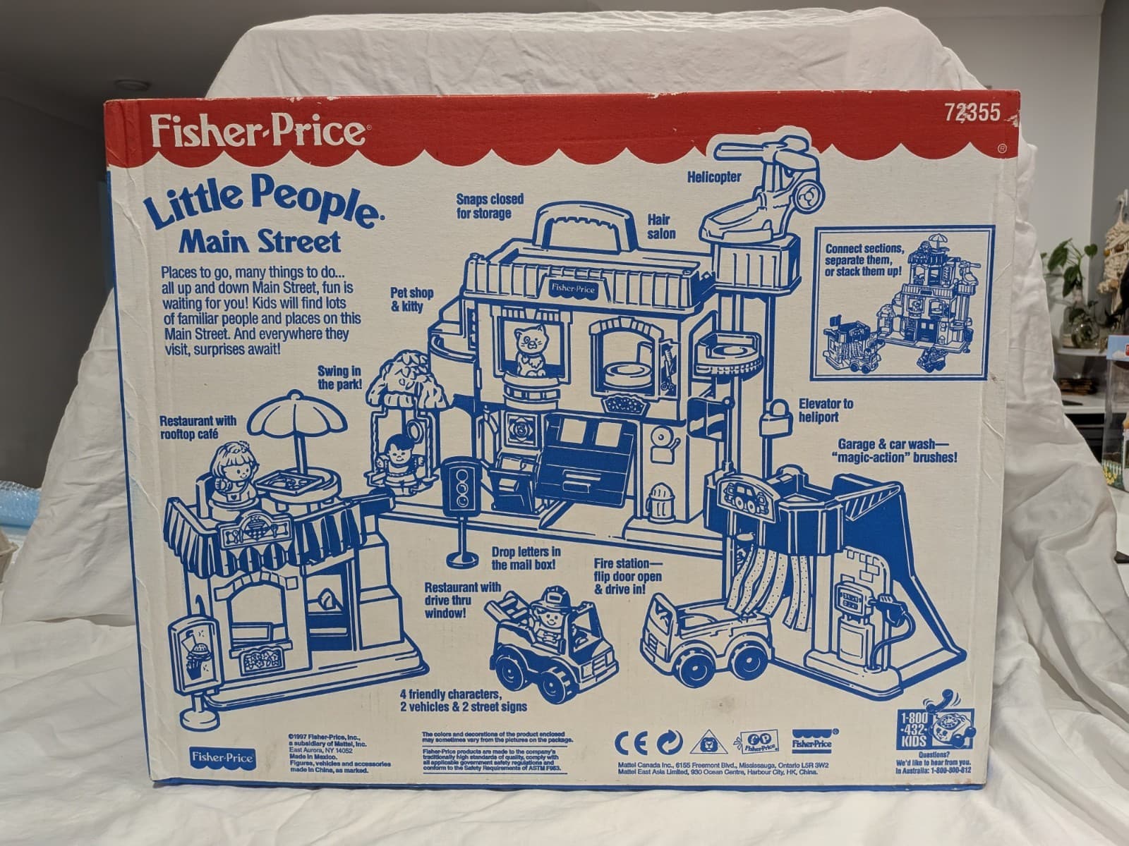 Vintage Fisher Price Little People Main Street 72355 Complete Box Manual... — photo 8 of 21