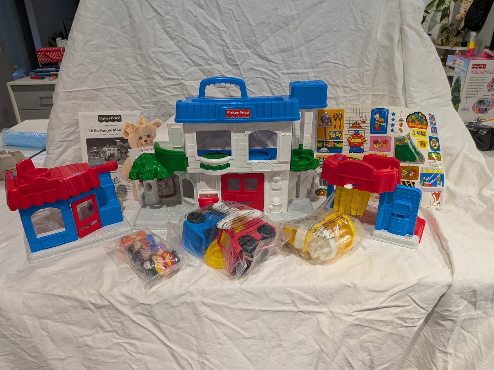 Vintage Fisher Price Little People Main Street 72355 Complete Box Manual... — photo 9 of 21