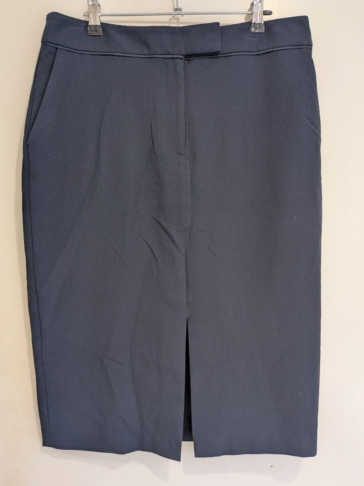 Portmans Pencil Skirt Navy Corporate Wiggle Pockets AUS 14 US 10 — photo 2 of 8