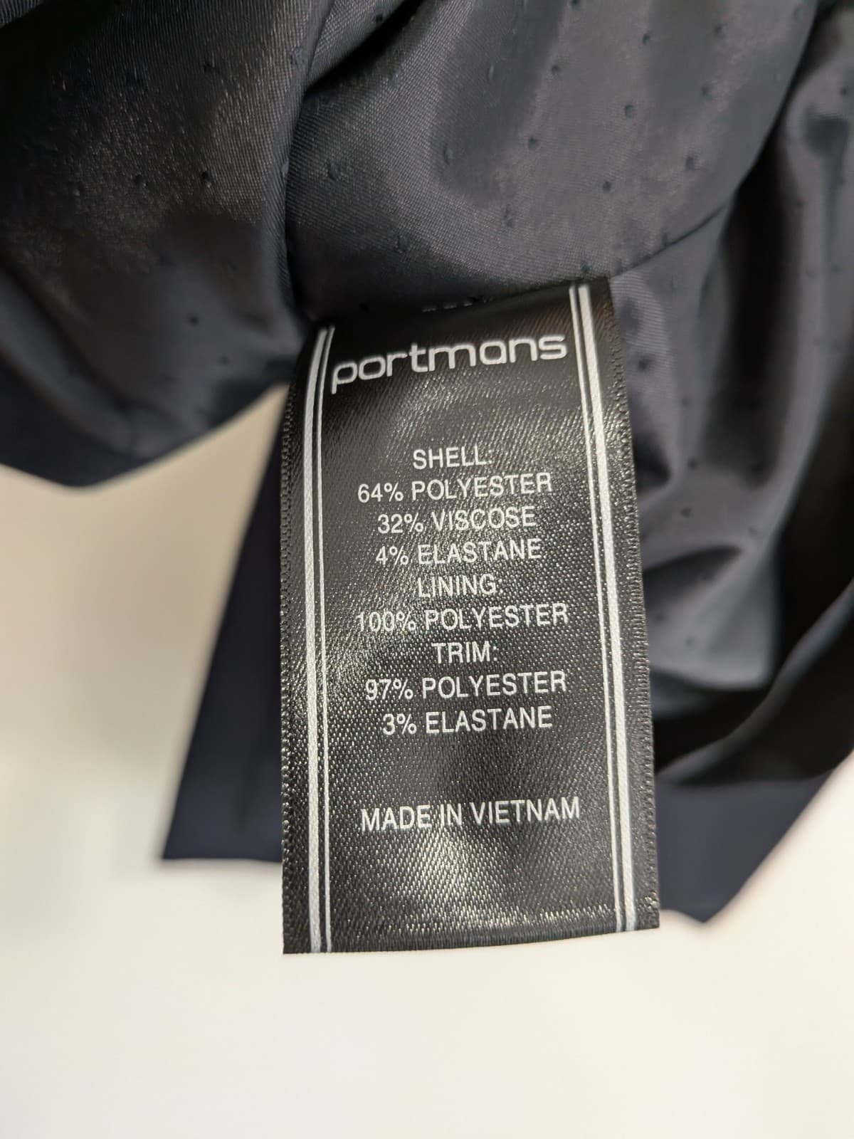 Portmans Pencil Skirt Navy Corporate Wiggle Pockets AUS 14 US 10 — photo 7 of 8
