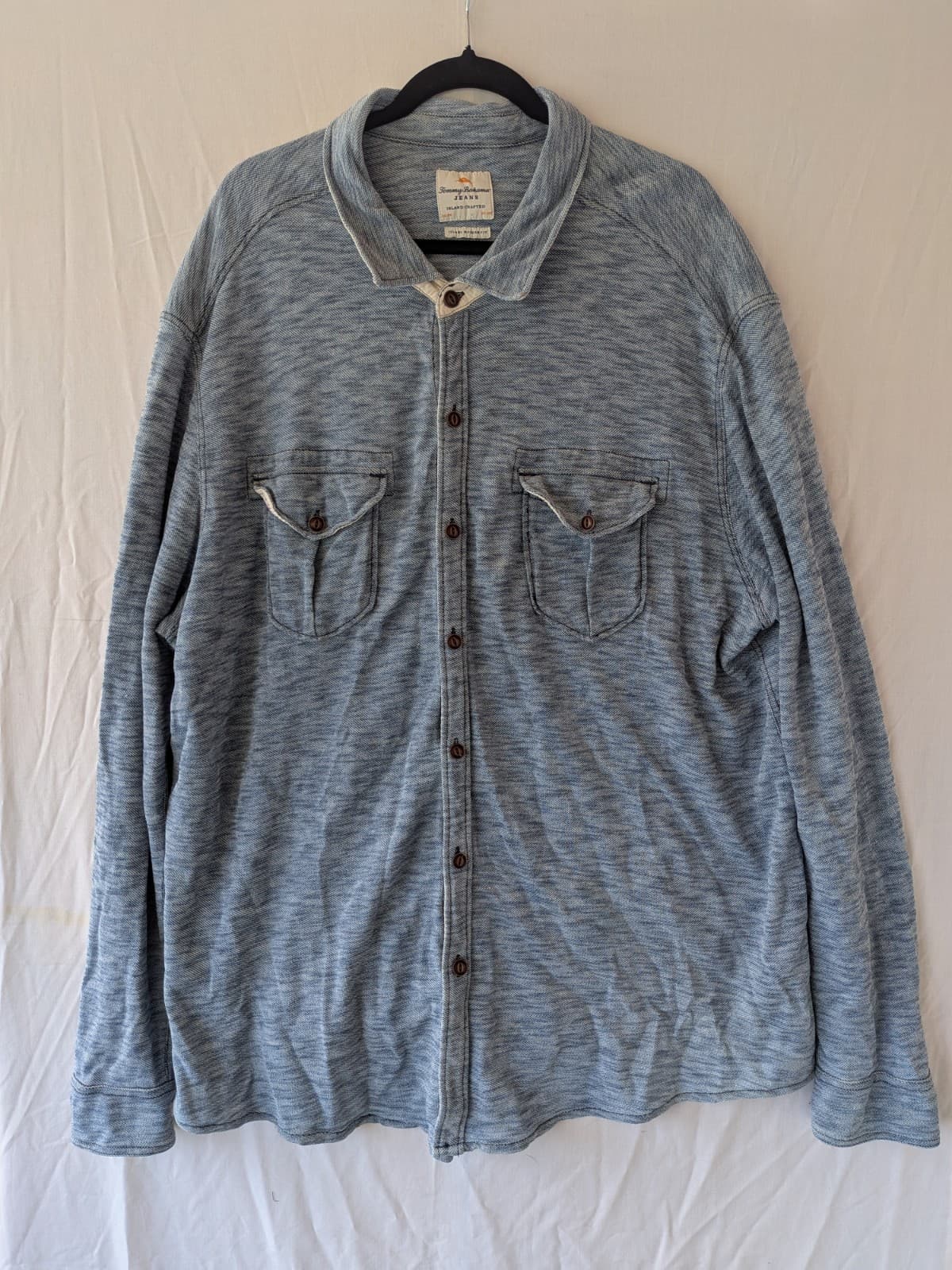 Tommy Bahama Jeans Shirt Island Modern Fit Size XXL Button Front Cotton Casual — photo 2 of 13