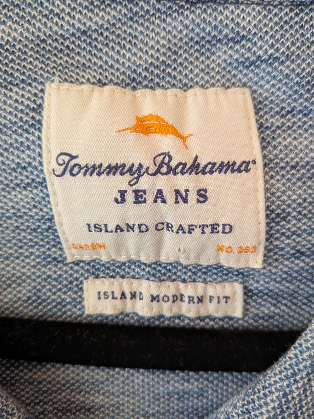 Tommy Bahama Jeans Shirt Island Modern Fit Size XXL Button Front Cotton Casual — photo 8 of 13