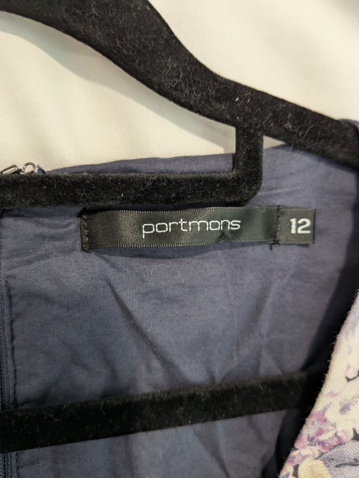 Portmans Linen Blend Floral Dress Belted Mini Tea Party Cocktail AUS 12 US 8 — photo 7 of 10