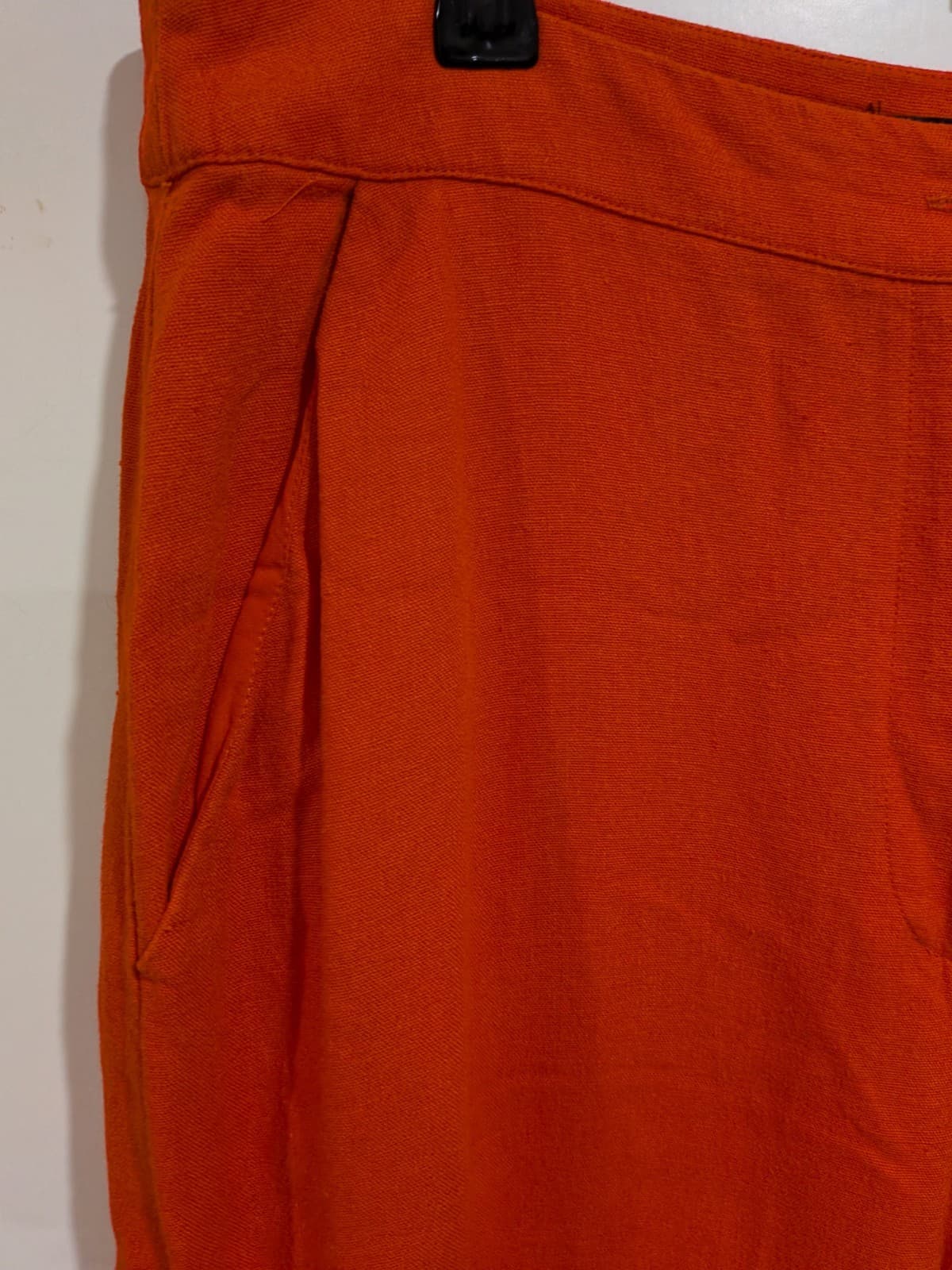 Sportsgirl Red Linen Blend Wide Leg Pants High Rise AUS 14 US 10 — photo 5 of 10