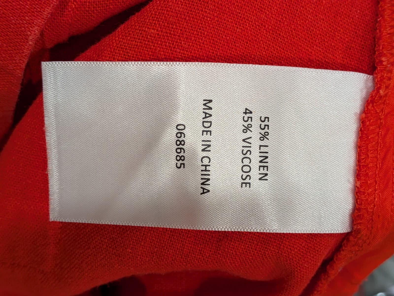 Sportsgirl Red Linen Blend Wide Leg Pants High Rise AUS 14 US 10 — photo 10 of 10