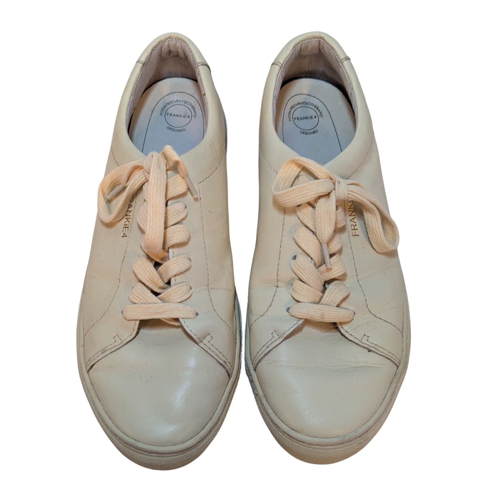 Frankie4 Sneakers Cream Size 10 leather comfort orthotic friendly casual — photo 1 of 10