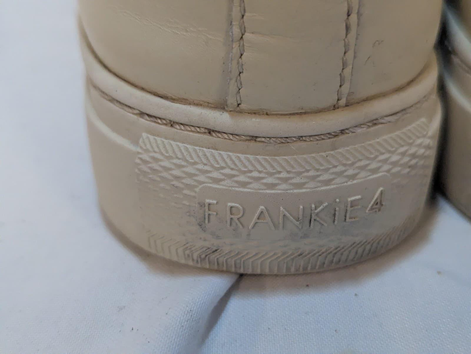Frankie4 Sneakers Cream Size 10 leather comfort orthotic friendly casual — photo 6 of 10