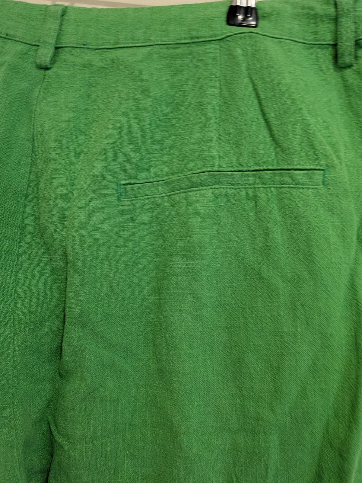 Sportsgirl Green Ramie Cotton Wide Leg Pants High Rise AUS 18 US 14 — photo 8 of 10
