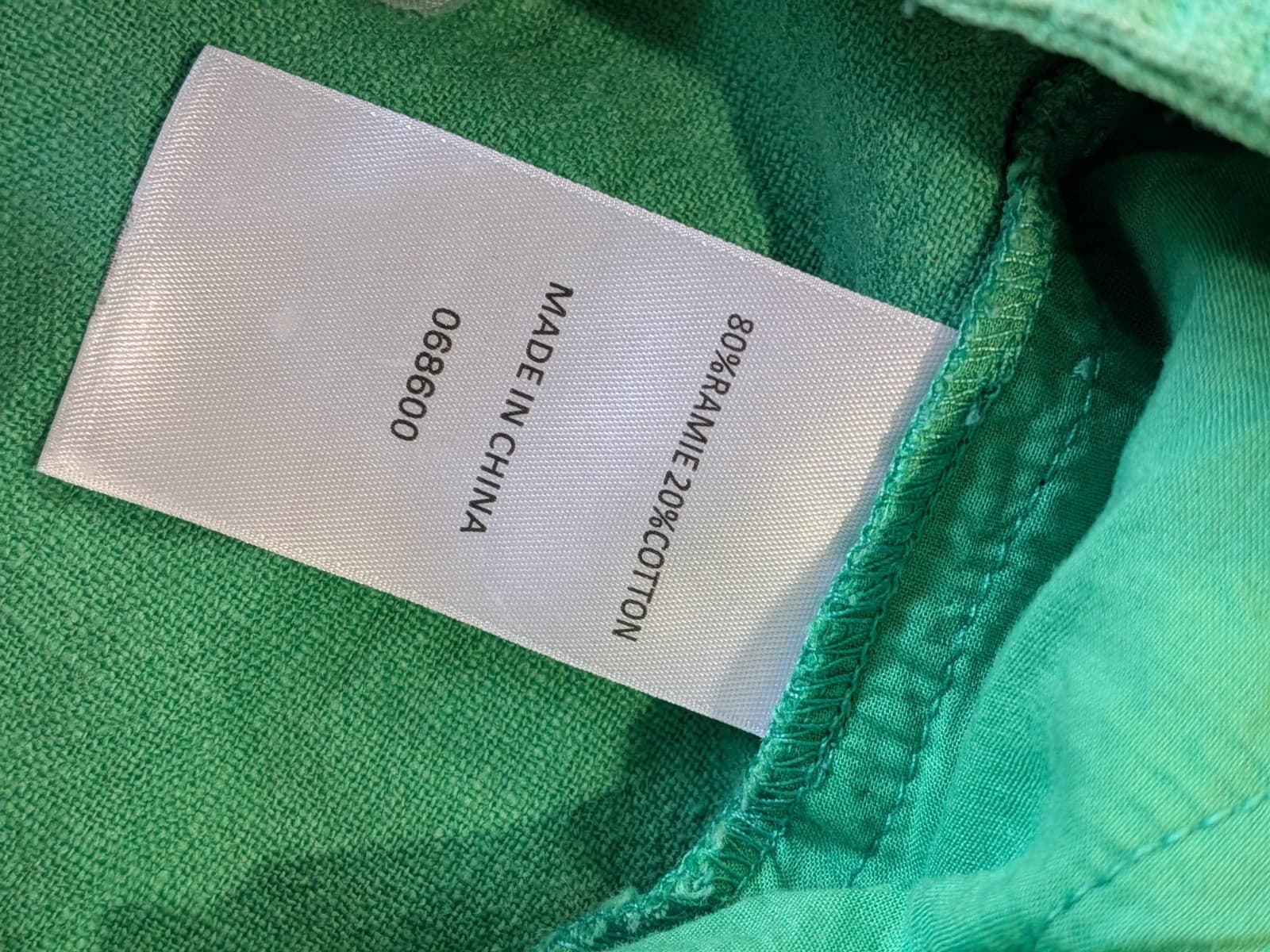 Sportsgirl Green Ramie Cotton Wide Leg Pants High Rise AUS 18 US 14 — photo 10 of 10