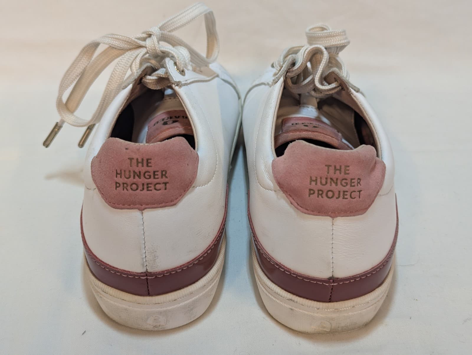 Bared Sneakers Womens 35 Leather White Pink THP Logo Casual Comfort Shoes — photo 4 of 17