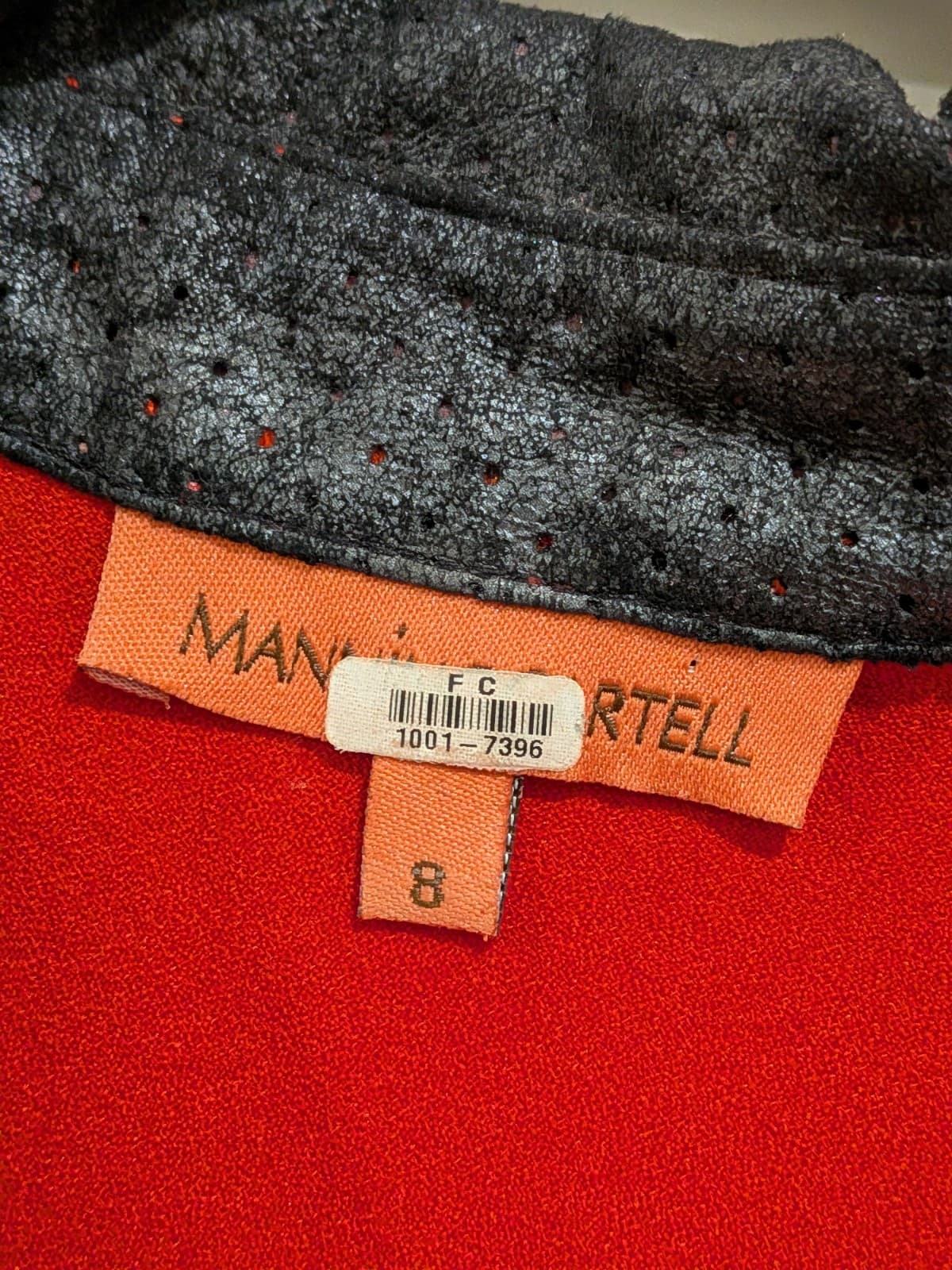 Manning Cartell Dress Orange Red Sleeveless Shift Pocket Midi Old Money Size 8 — photo 7 of 10