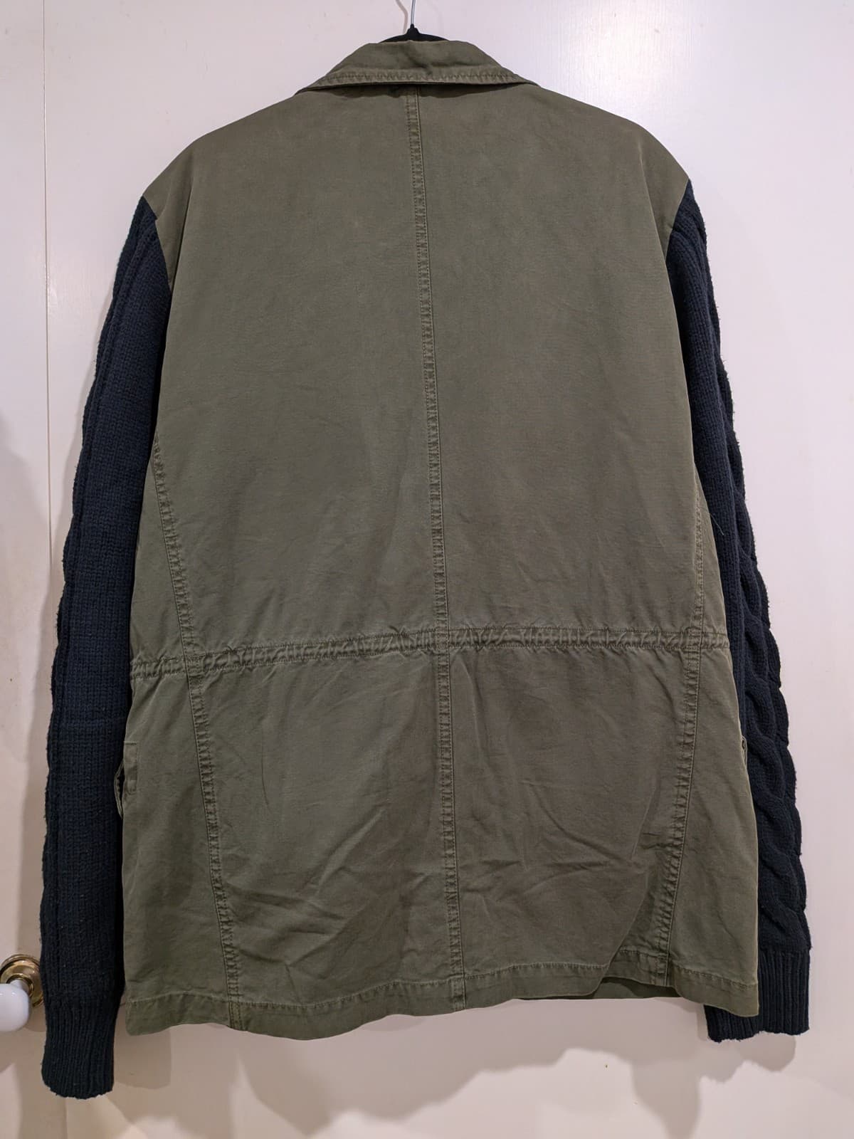 Scotch Soda Military Field Jacket Mens XL Quilted Lined Knit Sleeve Heritage — photo 6 of 16