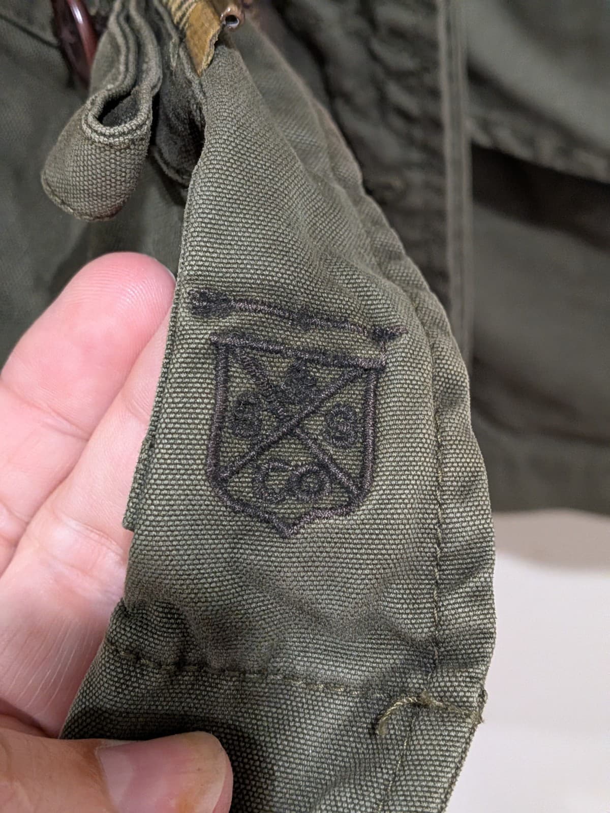 Scotch Soda Military Field Jacket Mens XL Quilted Lined Knit Sleeve Heritage — photo 8 of 16