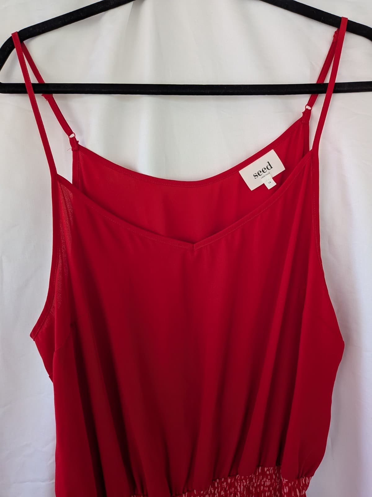 Seed Top Skirt Set Size 14 AU 10 US Red Spot Mini Co Ord Summer Outfit — photo 13 of 15