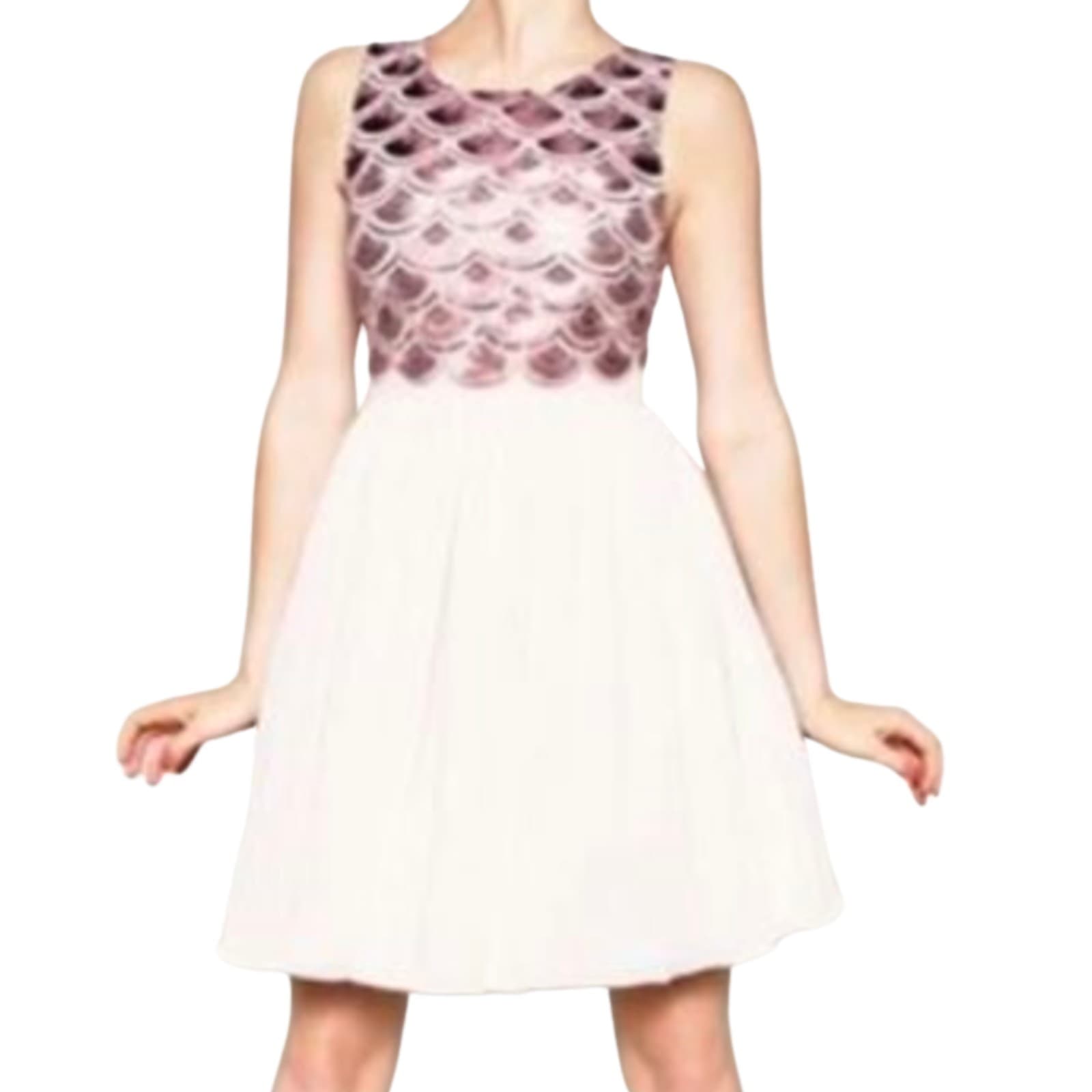 Review Dress Size Aus 10 US 6 Pink Sequin Embroidered A Line Pink Cocktail Glam — photo 1 of 10