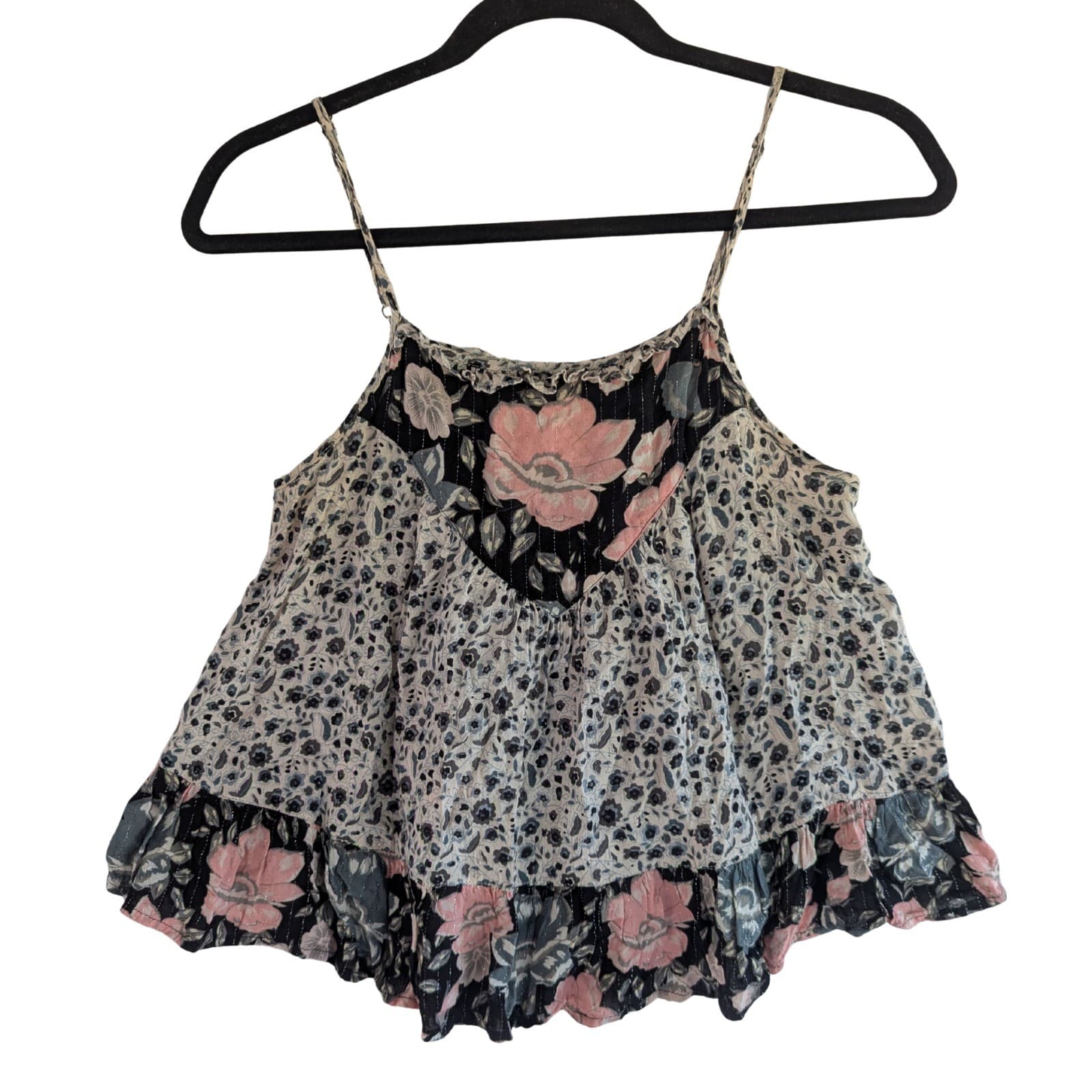 Spell & The Gypsy Winona Cami Coal Floral Boho Top Size XS AUS 6-8 — photo 2 of 9