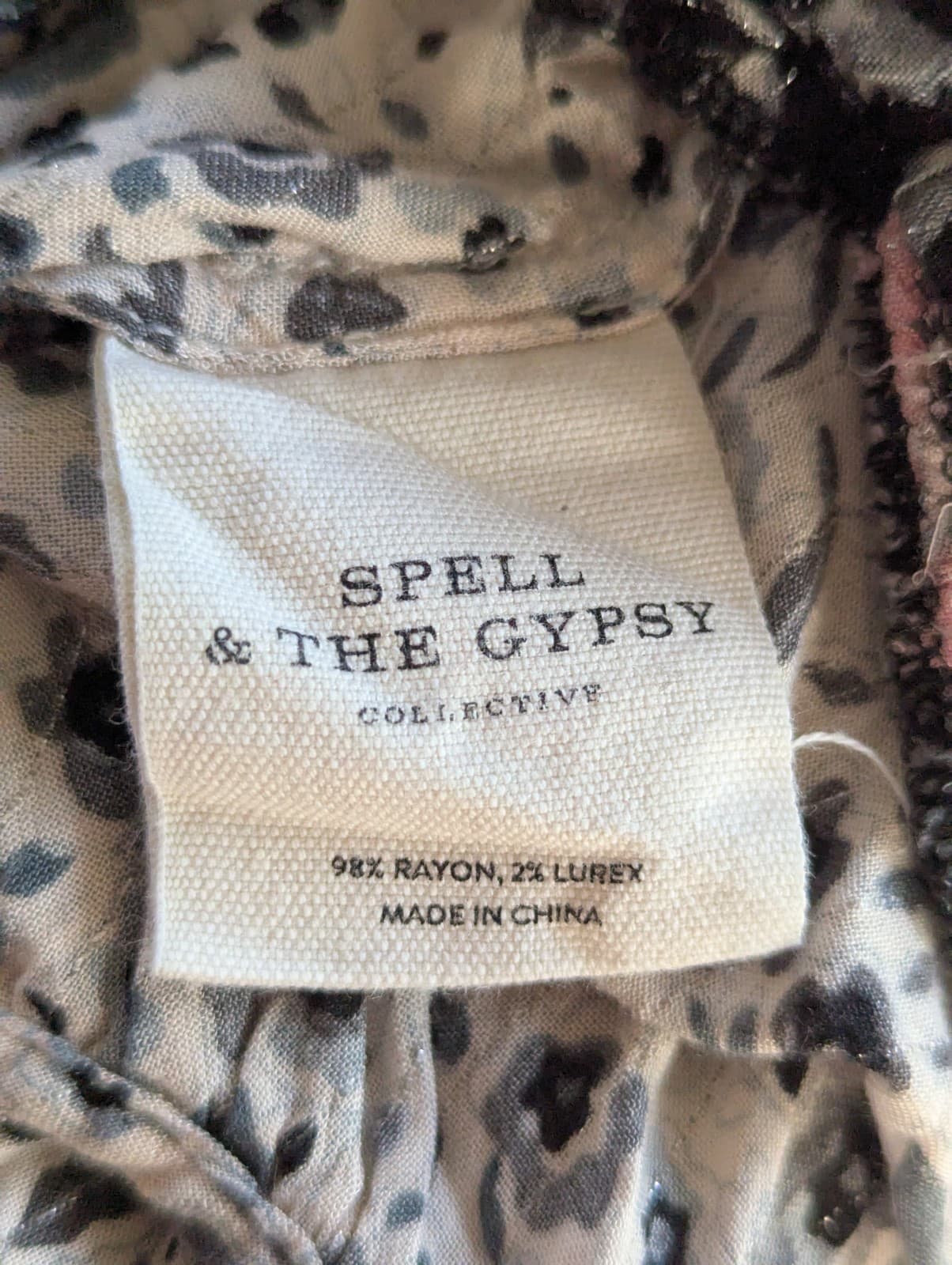 Spell & The Gypsy Winona Cami Coal Floral Boho Top Size XS AUS 6-8 — photo 9 of 9