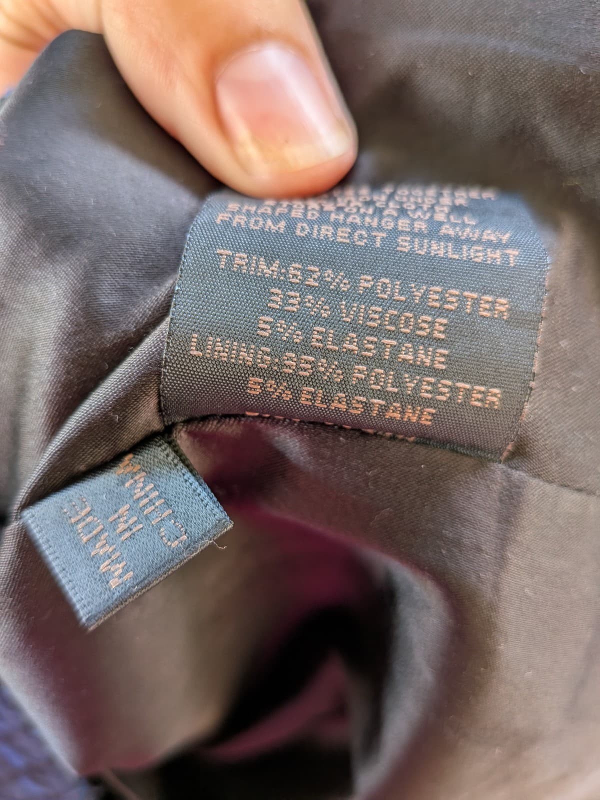 David Lawrence Pencil Skirt Blue Black Textured Wiggle Wool Blend Size 16 — photo 6 of 9