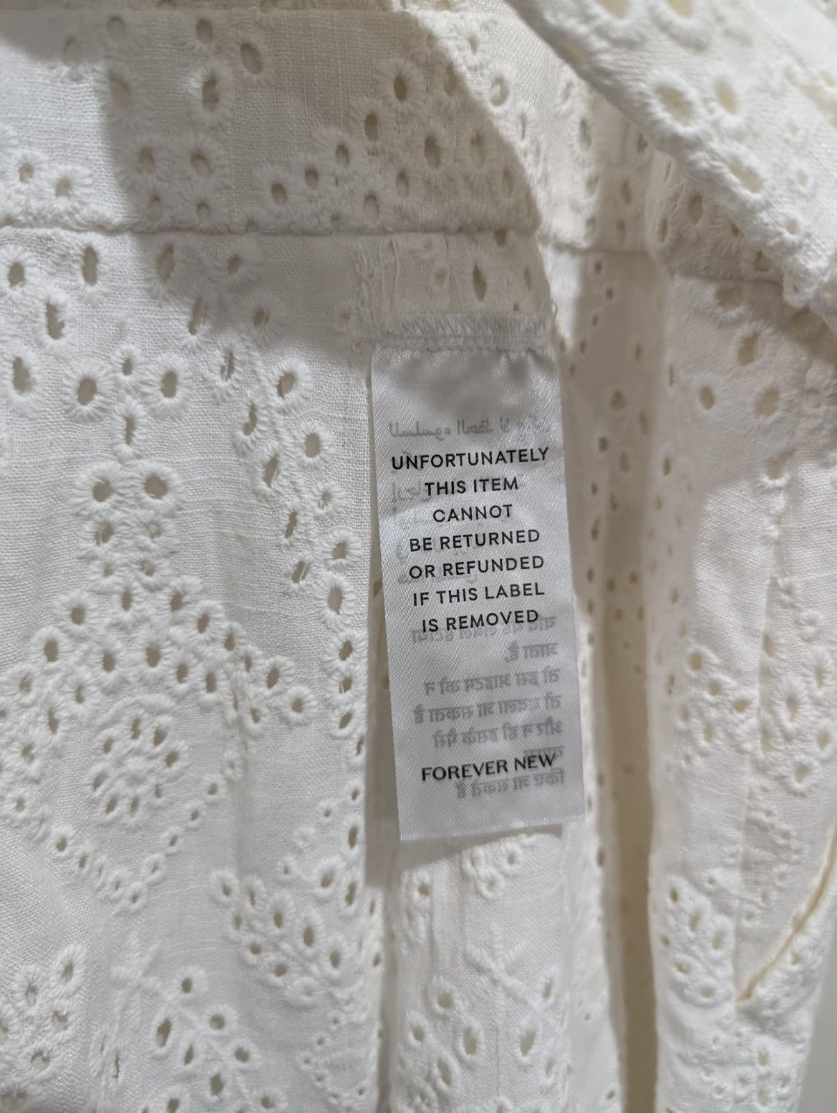Forever New Playsuit Plus Size Aus 16 Us 14 White Linen Cotton Belted Shorts — photo 8 of 8