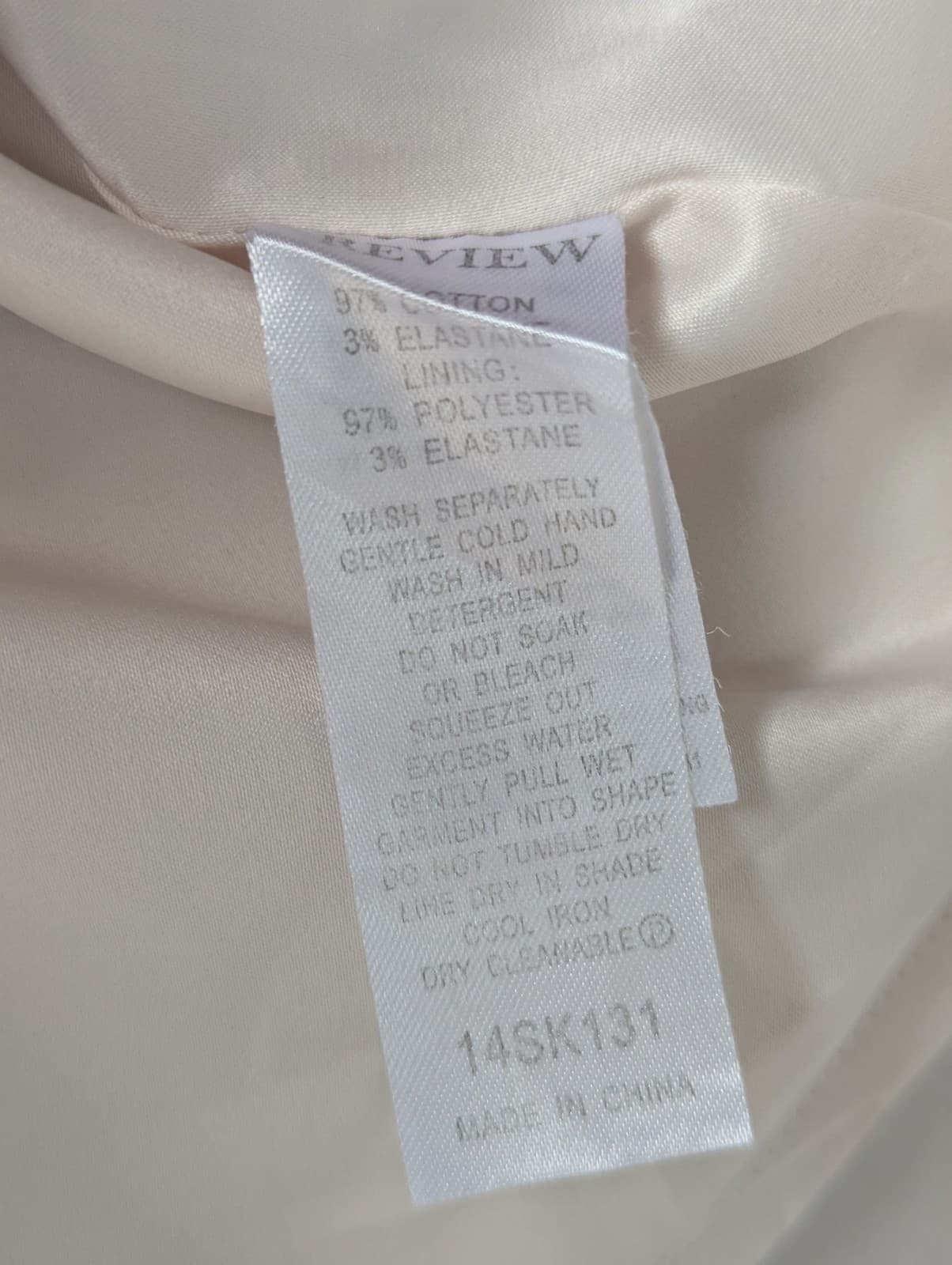 Review Skirt Floral Cotton White Pink A Line Wedding Cocktail Size Aus 12 Us 8 — photo 7 of 10