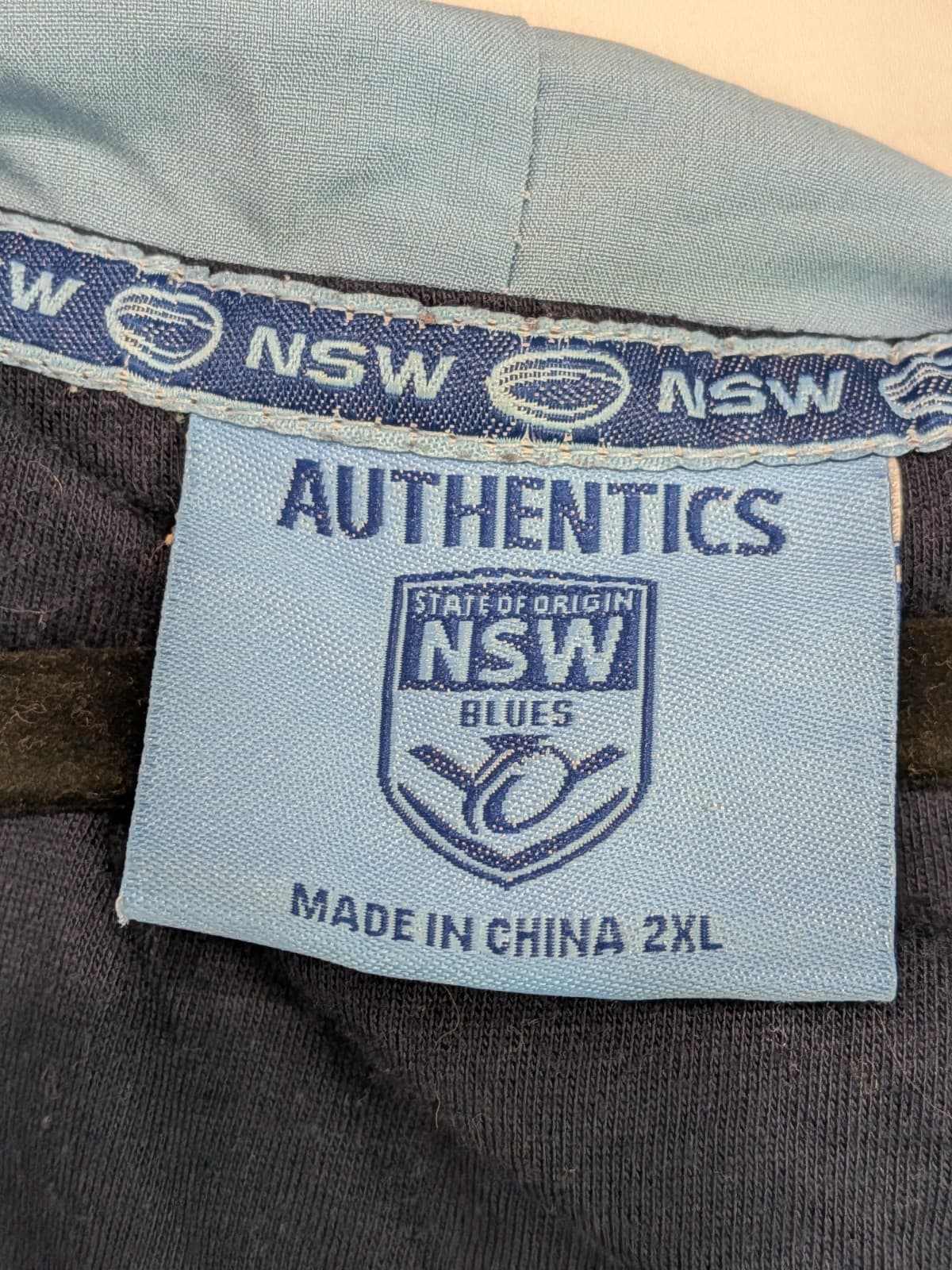 NSW Blues State Of Origin Jacket 2XL Vintage VB Holden Rugby League Hooded Coat — photo 13 of 17