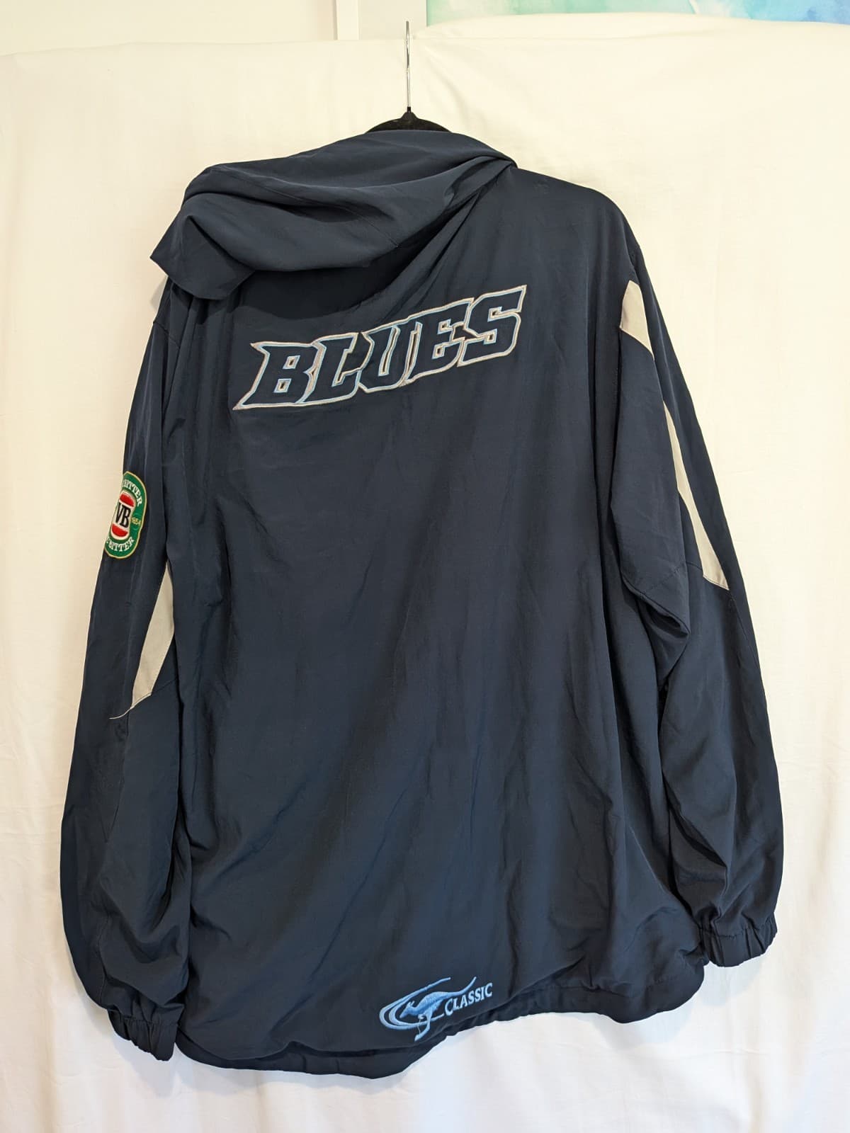 NSW Blues State Of Origin Jacket 2XL Vintage VB Holden Rugby League Hooded Coat — photo 16 of 17