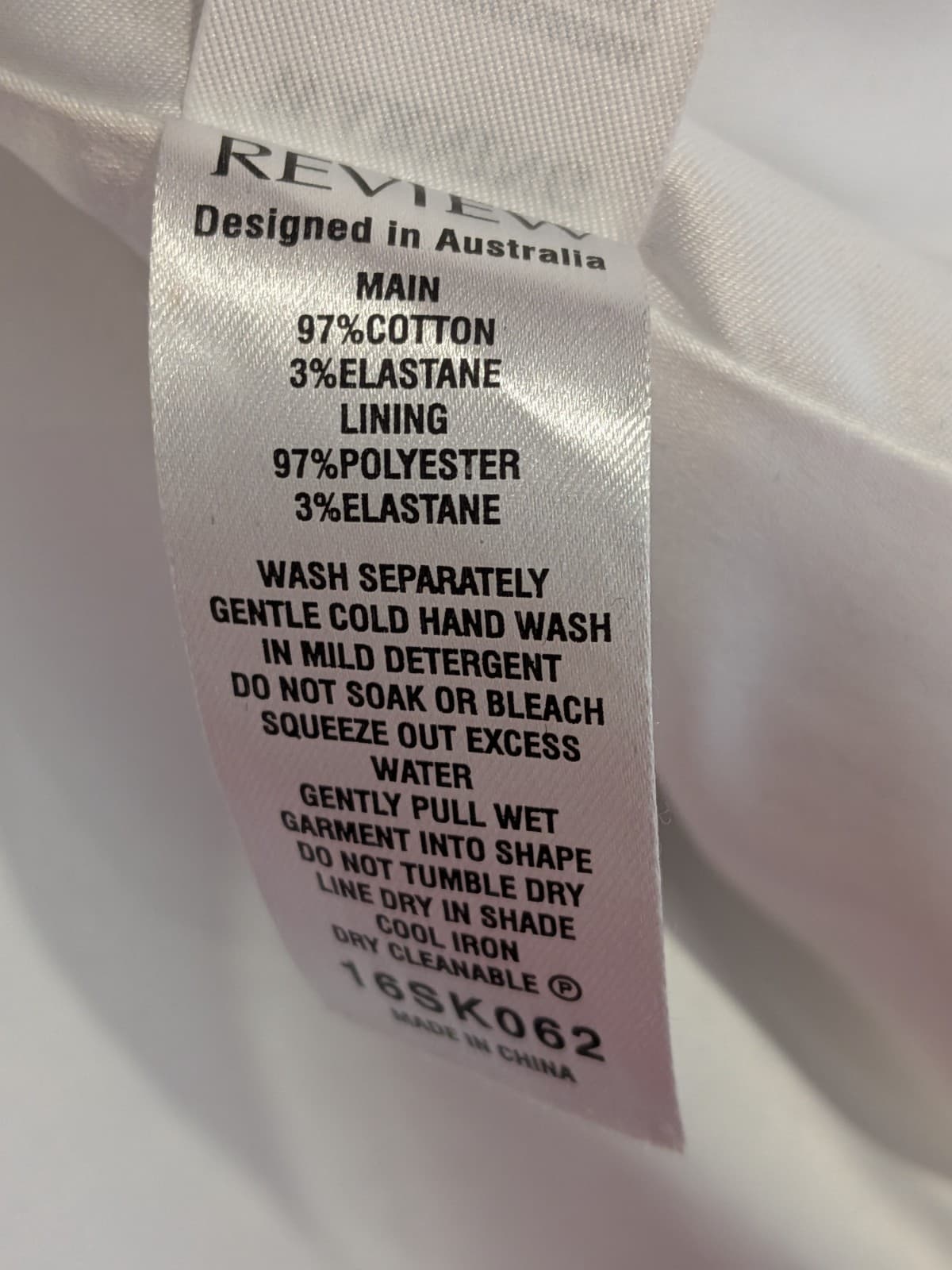 Review Skirt Size 12 Blue White Floral A Line Cotton Elastane Lined Cocktail — photo 5 of 8