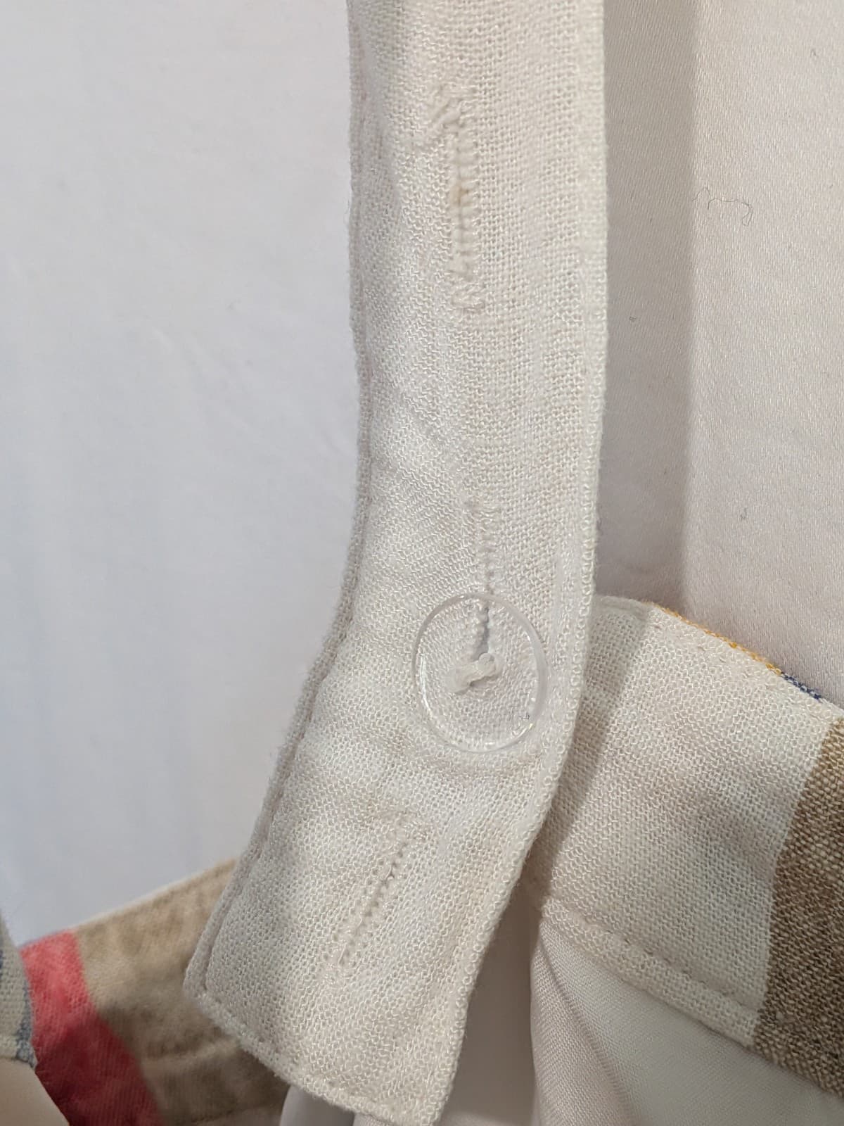 Dotti Dress Size 16 AUS 12 US Linen Blend Striped Midi Sundress Pockets — photo 8 of 12