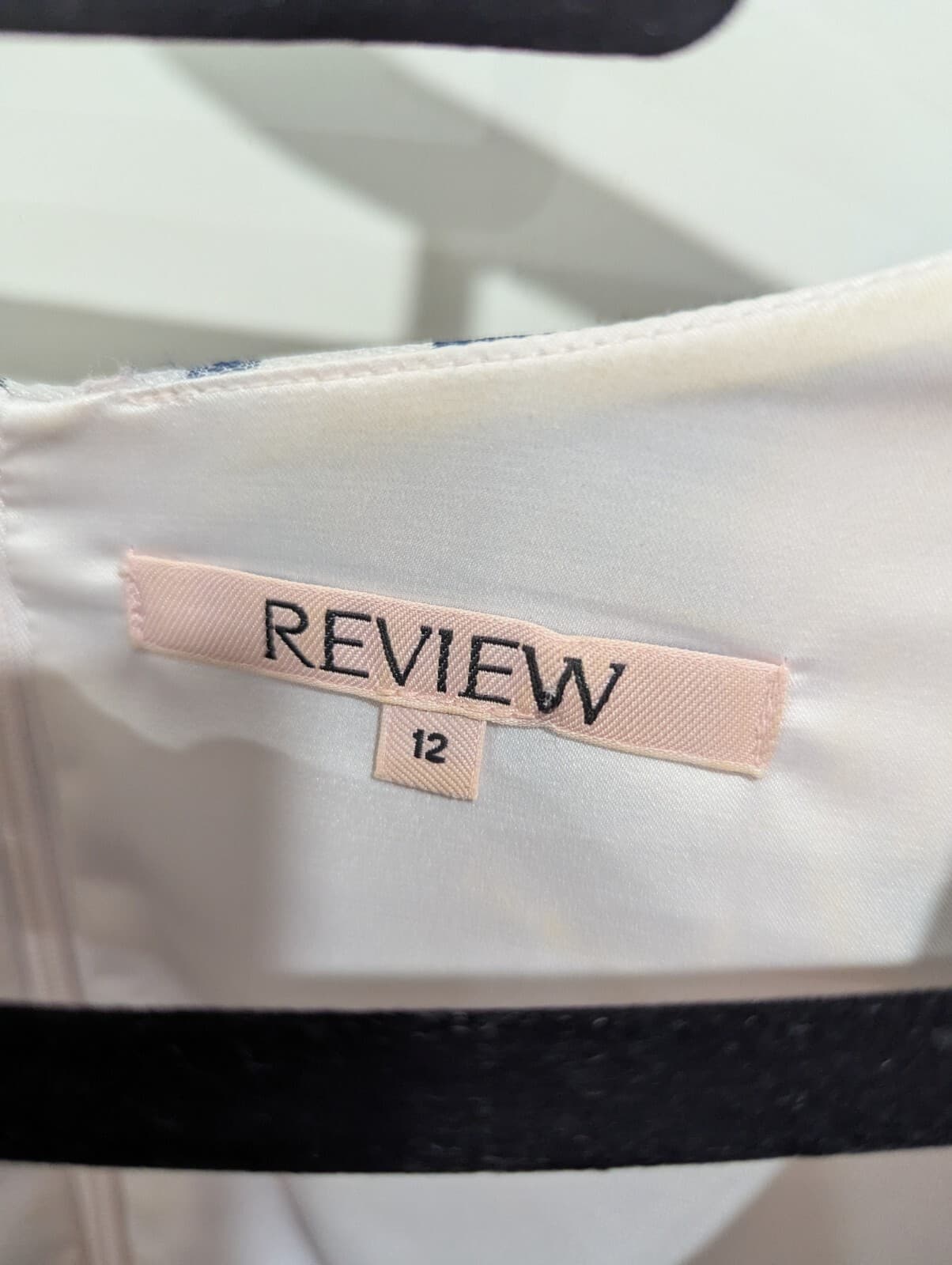 Review Dress Size Aus 12 US 8 Fit Flare Blue Pink Floral Cocktail Party Formal — photo 5 of 6