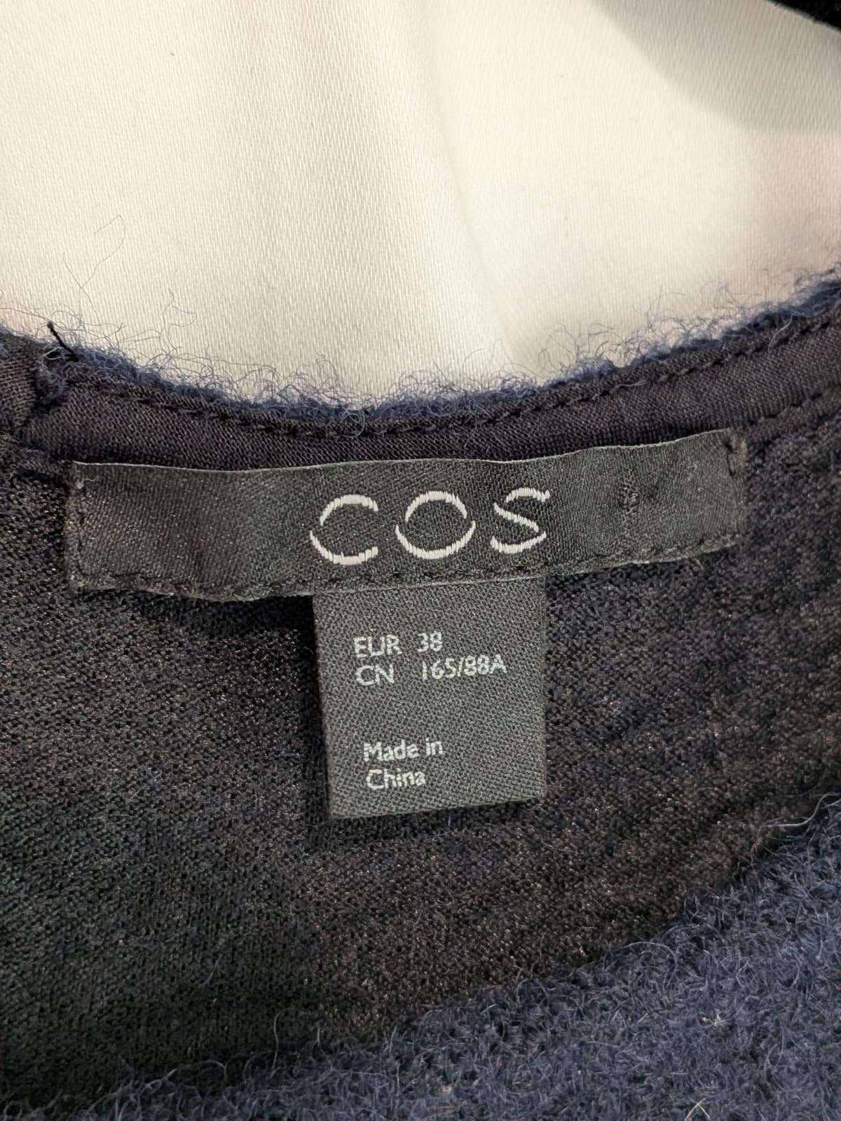 COS Wool Top Size AUS 10 US 6 Navy Sleeveless Boxy Designer Minimalist Luxury — photo 4 of 9